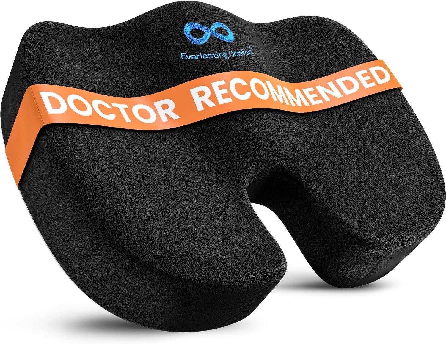 Doctor Recommended Memory Foam Seat Cushions for Office Chairs - HSA FSA Eligible Tailbone Pain Relief Cushion, Sciatica &amp; Back Support, Office Chair Cushion &amp; Car Seat Cushion
