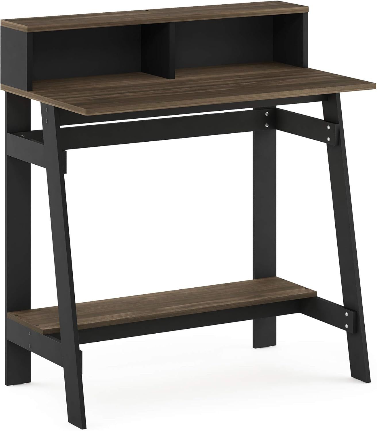 Simplistic a Frame Computer Desk, 17.9&quot;D X 31.6&quot;W X 35.5&quot;H, Columbia Walnut