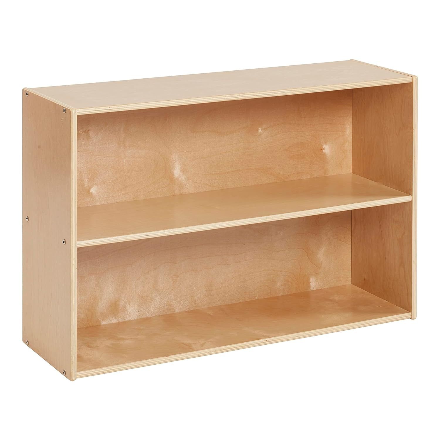 Streamline 2-Shelf Storage Cabinet, 24In, Kid&#39;S Bookshelf, Natural