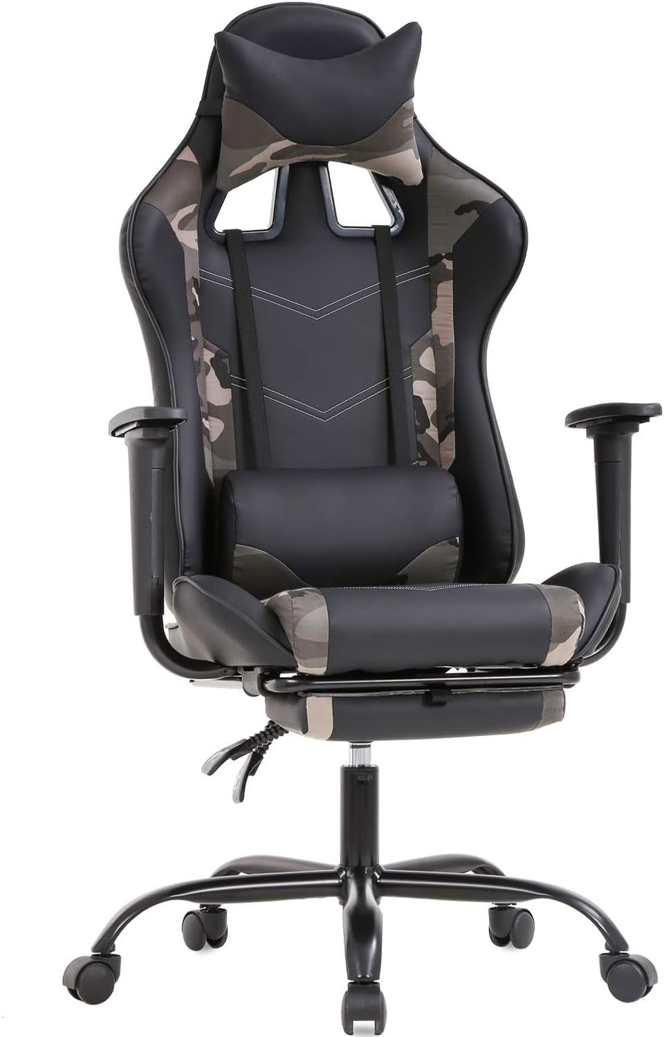 Ergonomic Office Chair PC Gaming Chair Cheap Desk Chair PU Leather Executive Rolling Swivel Chair Computer Lumbar Support for Women, Men