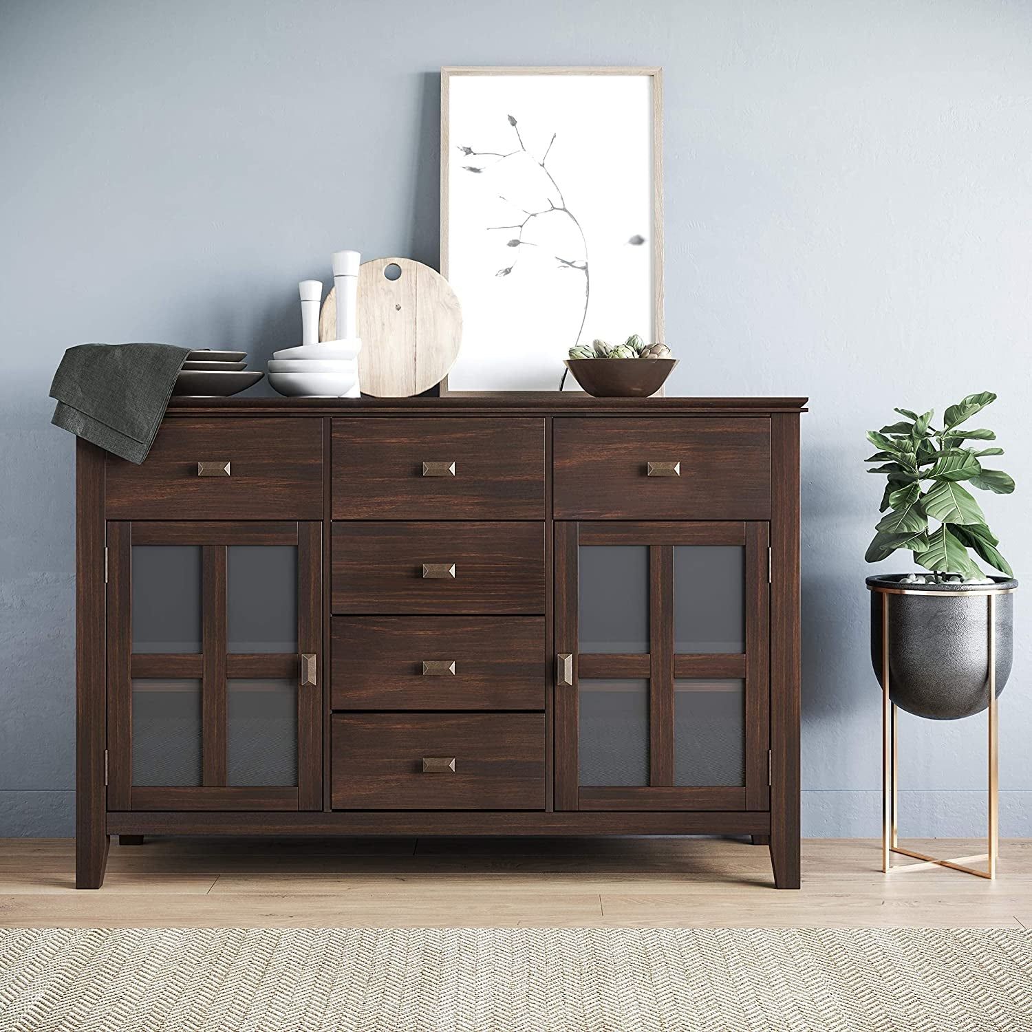 Artisan Chestnut Brown Contemporary Sideboard