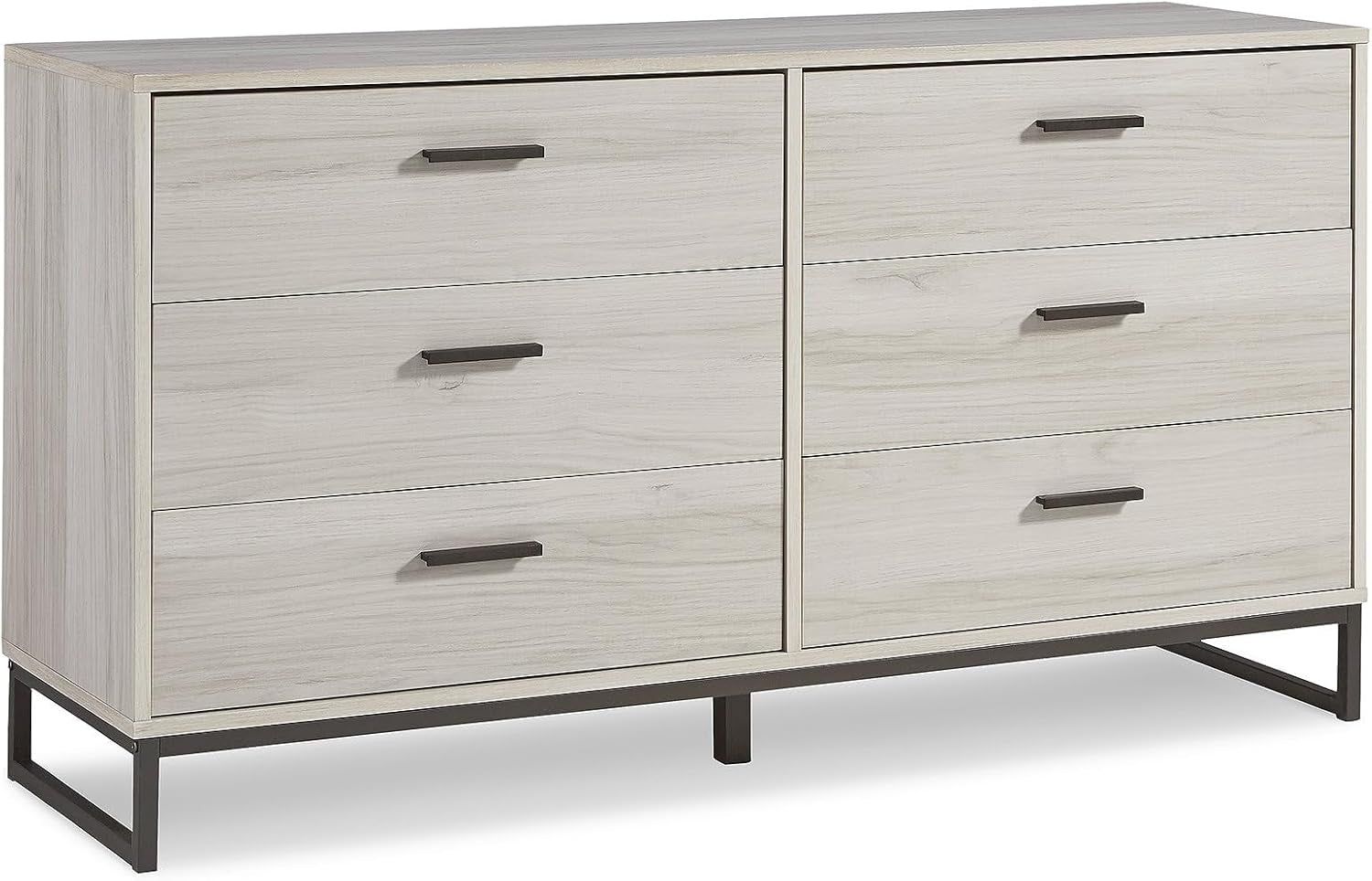 Socalle 6 Drawer 59&quot; Dresser, Beige