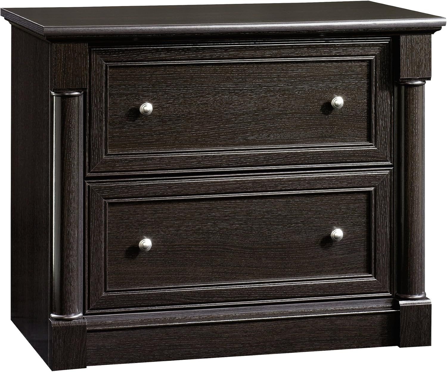 Palladia 2 Drawer File Cabinet, Lateral Filing Cabinets for Home Office, Hanging File Folders Organizer, Interlocking Drawers, in Wind Oak Finish