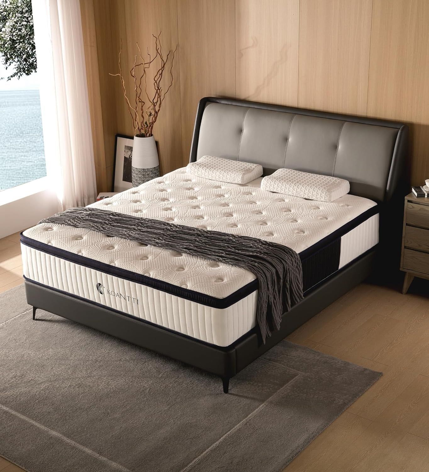 Full Hybrid Mattress Medium-Firm, 10&quot;, CertiPUR-US Certified