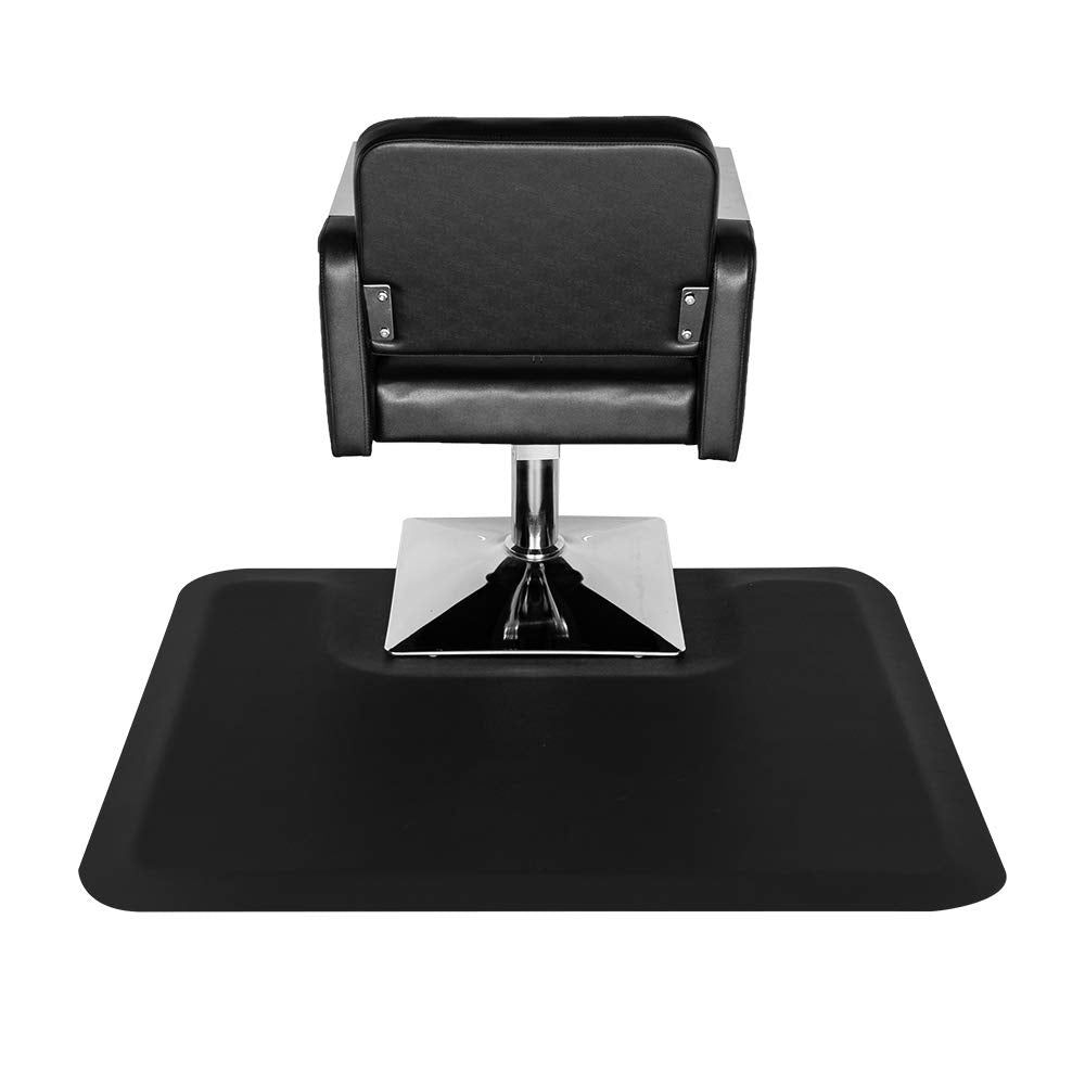 3&#39; X 4&#39; Barber Floor Mat anti Fatigue for Stylist Standing, 1/2&#39;&#39; Thick Comfort Matt Square Base for Salon Styling Chair, Hair Cutting Hairdressing Beauty Equipment