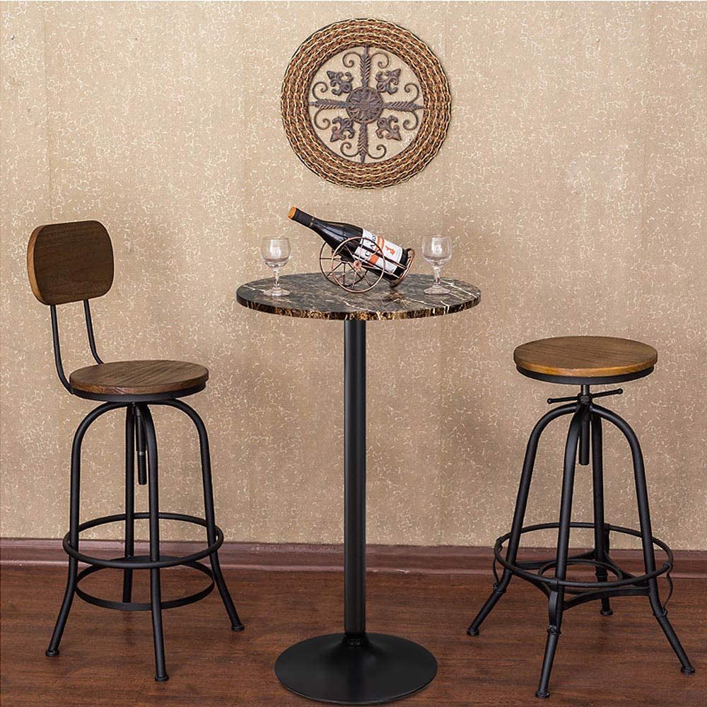 Bistro Pub Table with MDF Top, Obsidian