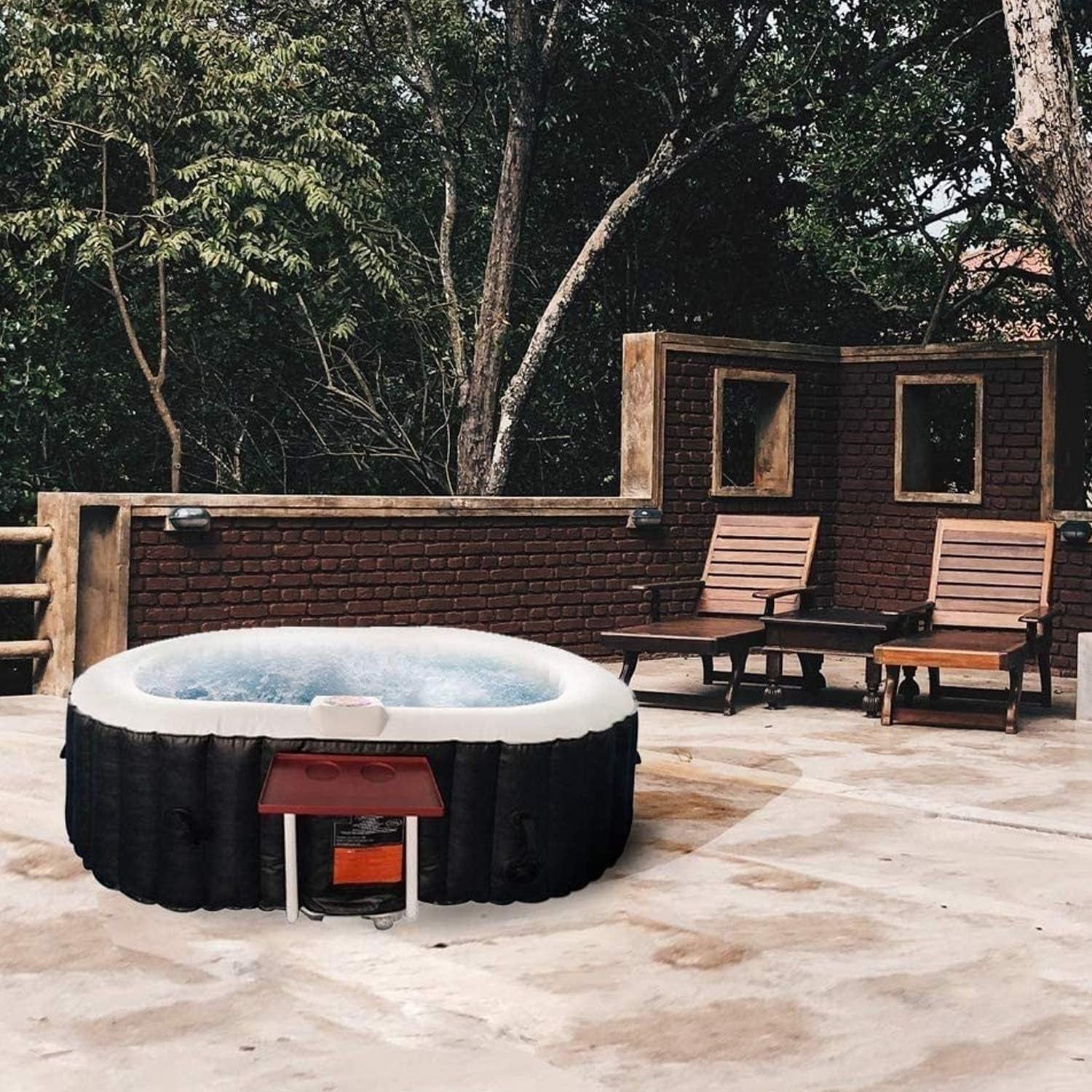 Black &amp; White Personal Inflatable Hot Tub