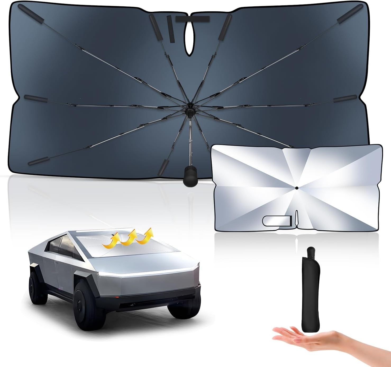 Tesla Cybertruck Sunshade Umbrella 2024-25 Blackout UV