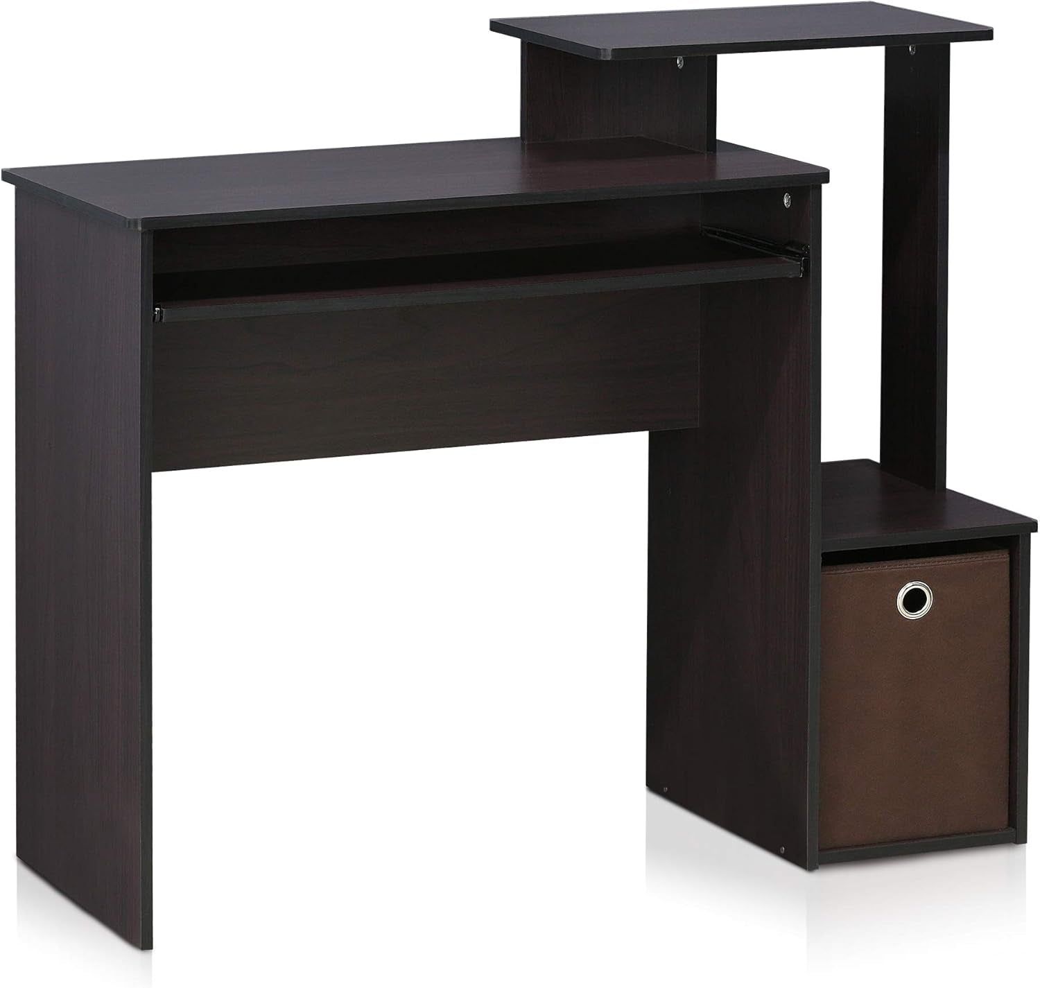 Econ Multipurpose Home Office Computer Writing Desk, Regular, Dark Walnut