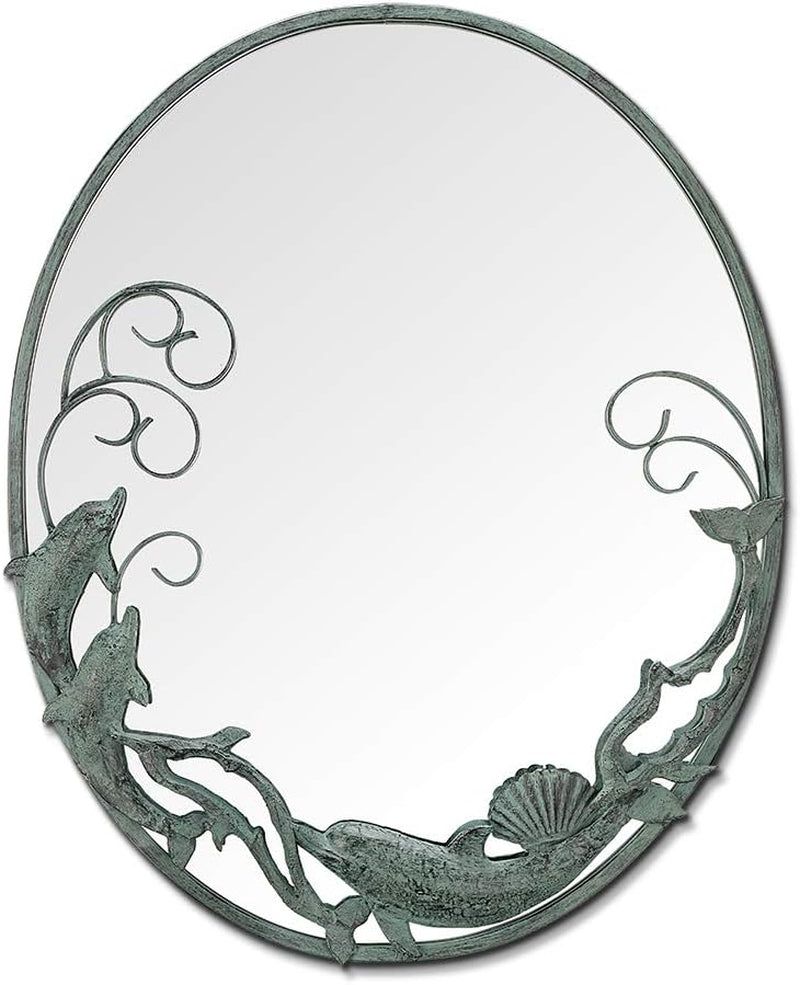 Elegant Dolphin Trio Wall Mirror