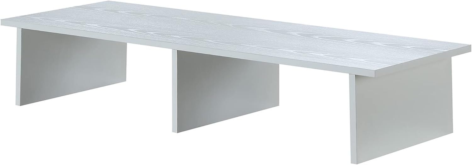 Designs2Go Tv/Monitor Riser for Tvs up to 46 Inches, White, Large