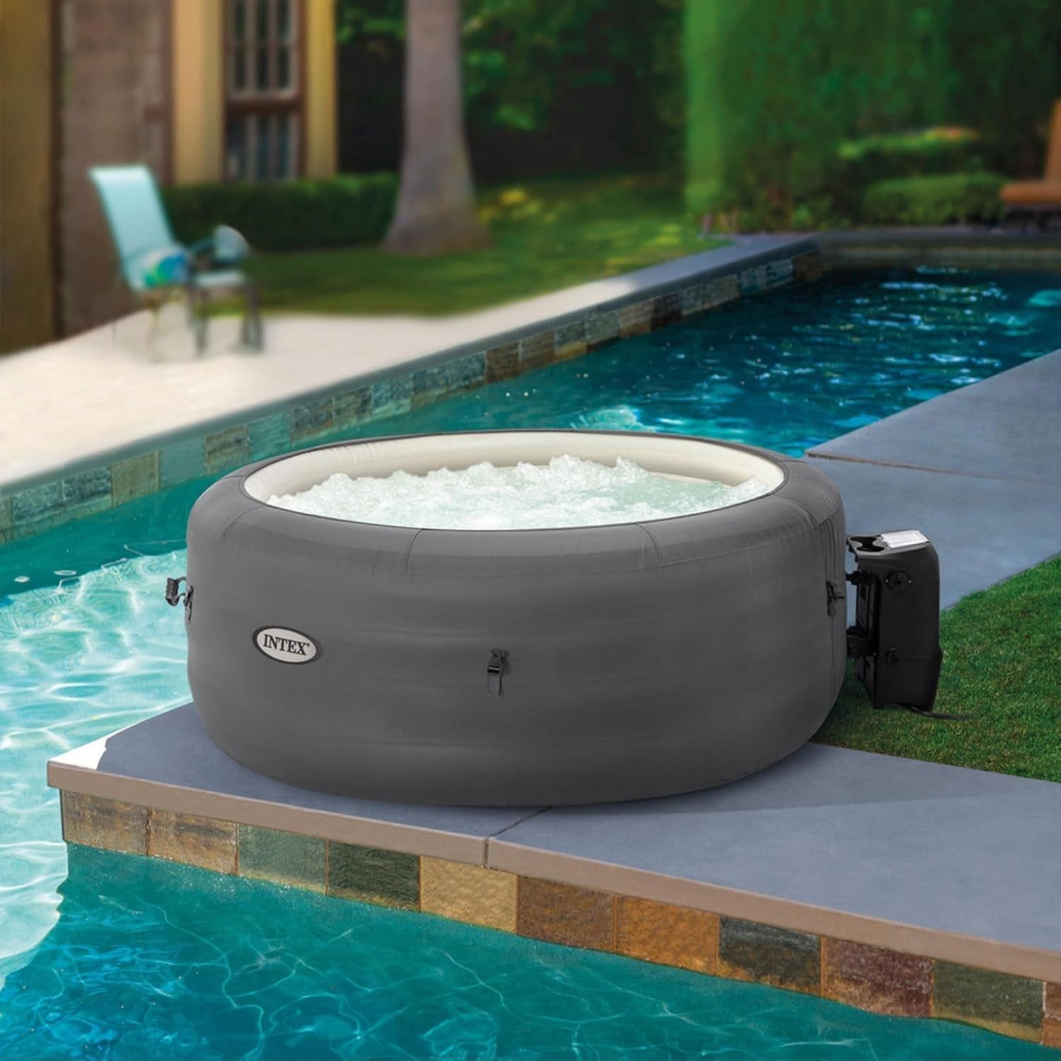 4 Person Inflatable Hot Tub 77&quot; Bubble