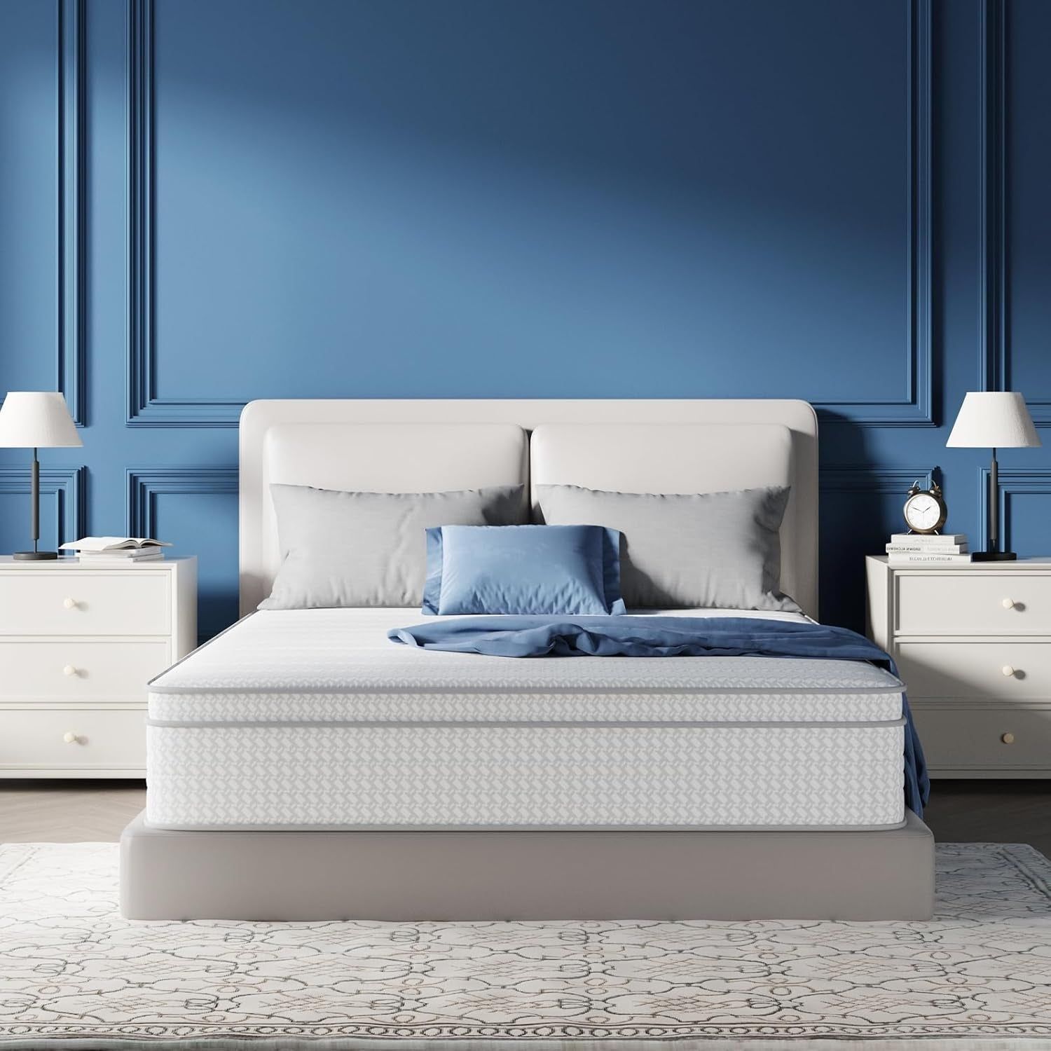 10 Inch Queen Hybrid Mattress with Pressure Relief Foam
