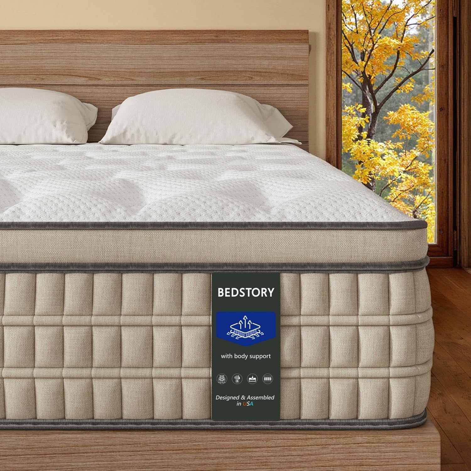 Firm Queen Mattress with Pain Relief and Support
