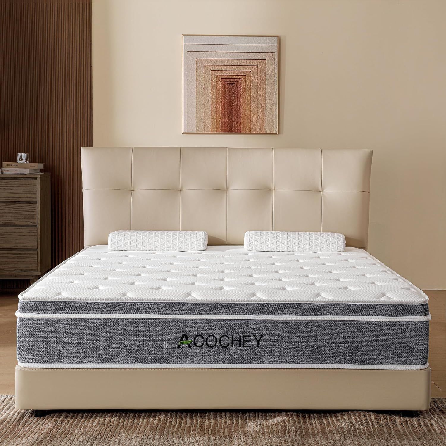 12 Inch Queen Hybrid Mattress with Cooling Comfort