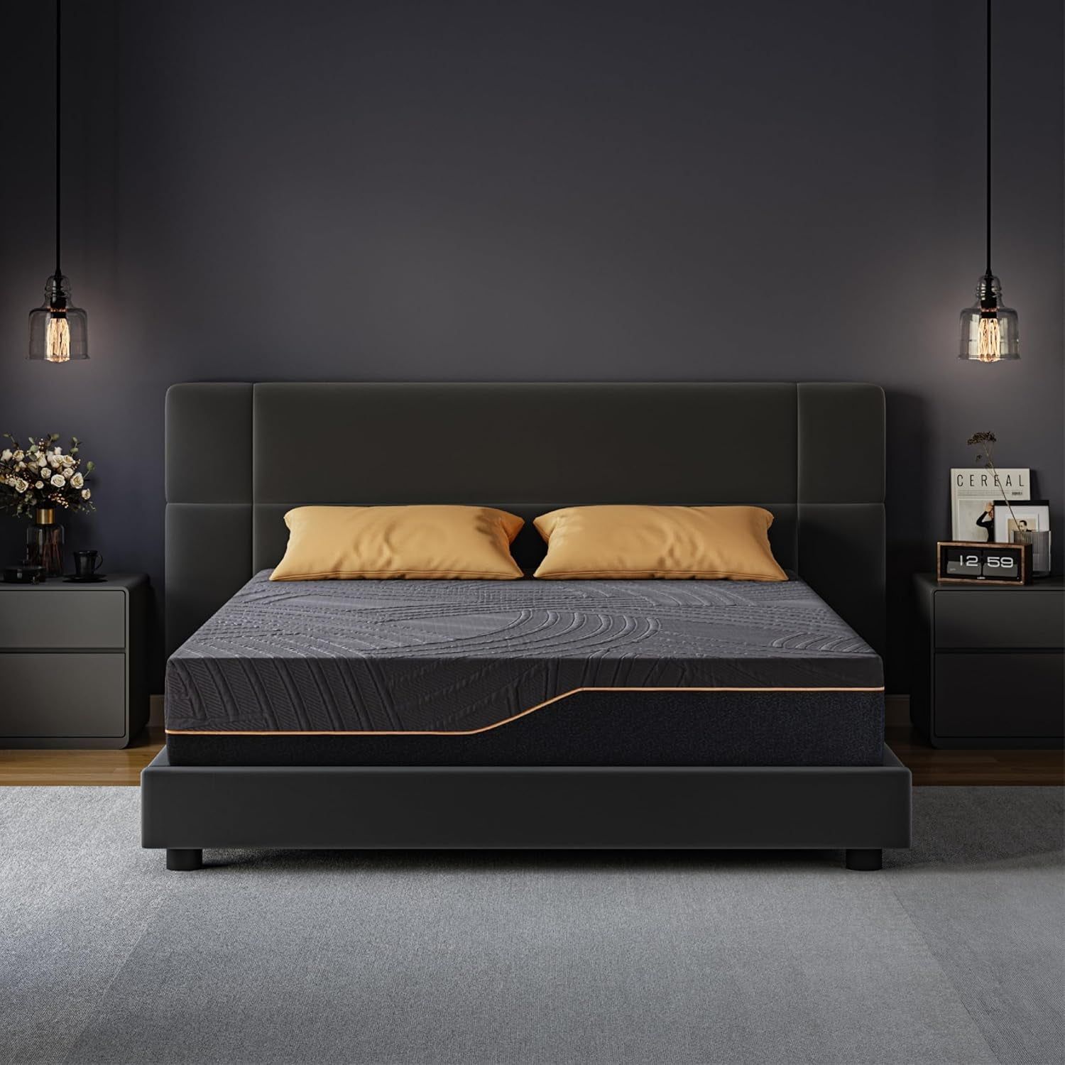 14 Inch King Size Memory Foam Mattress in Box