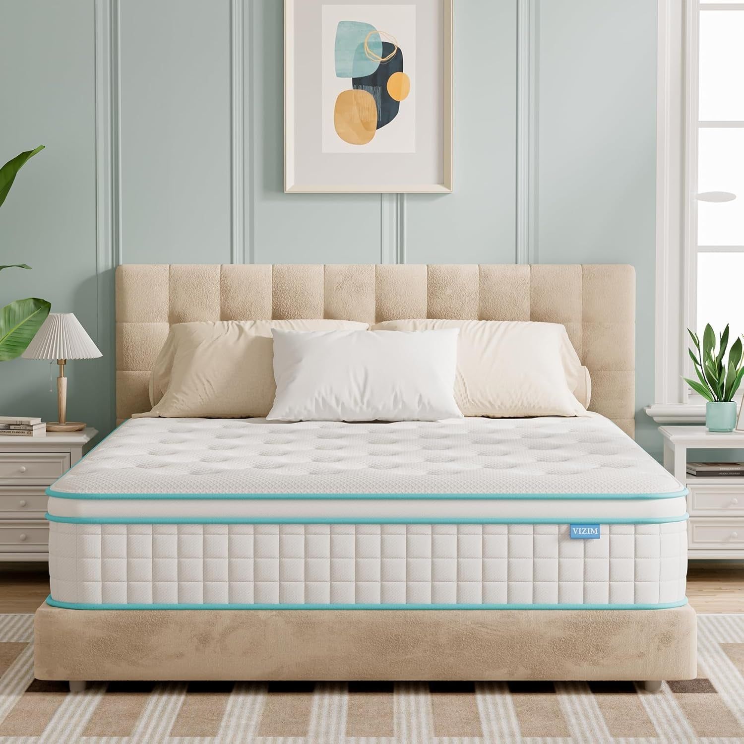 Twin 10 Inch Memory Foam Pocket Spring Mattress