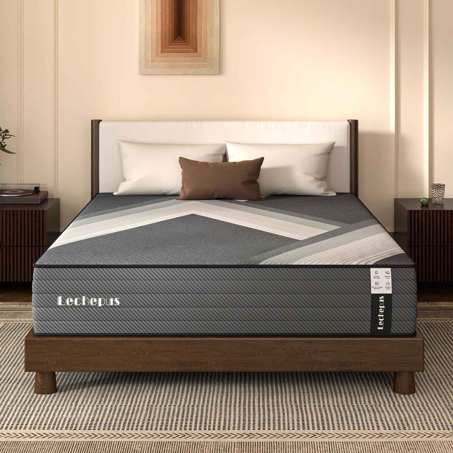 10 Inch Medium Firm Hybrid Queen Mattress in Box