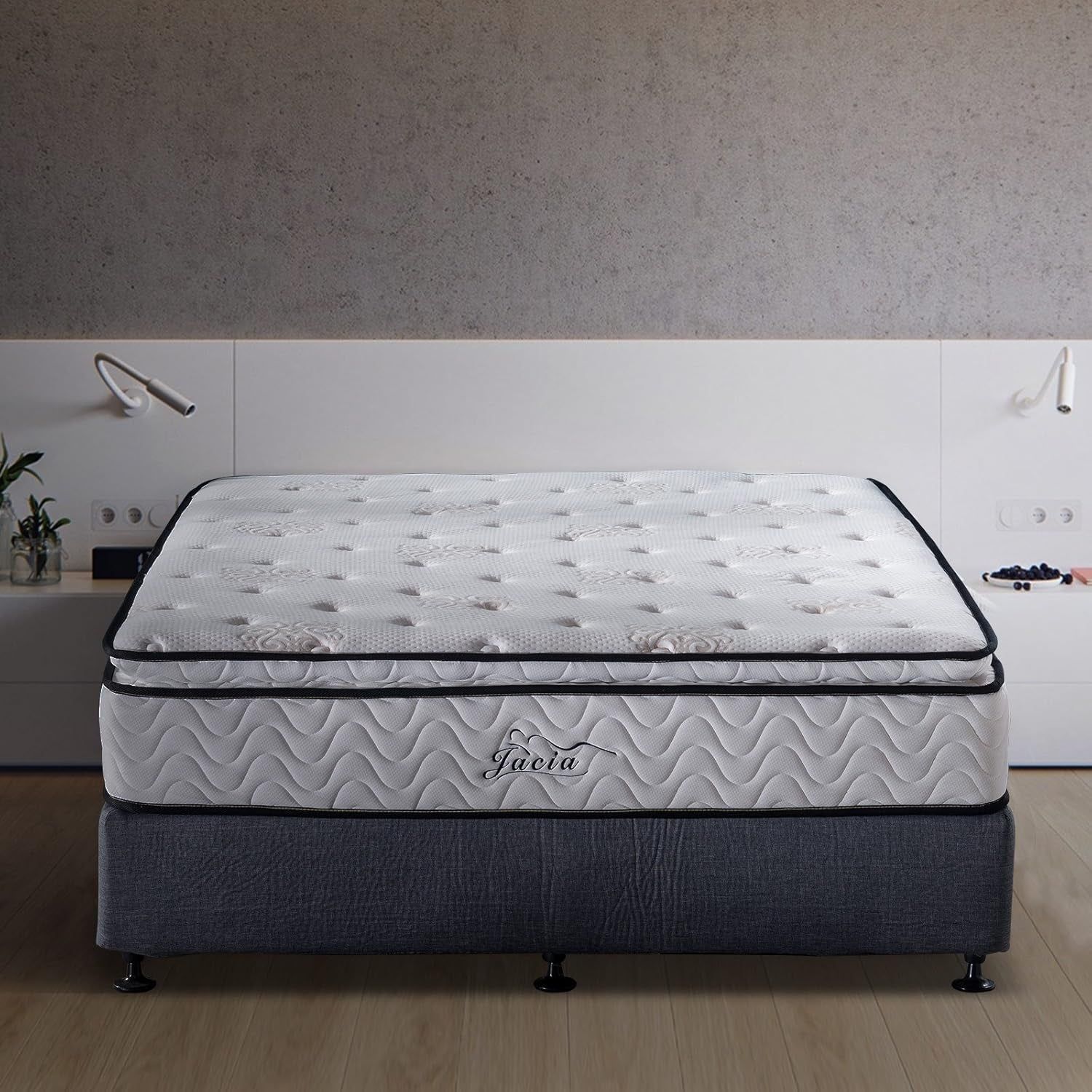 Short Queen Hybrid Mattress with Pillow Top Comfort