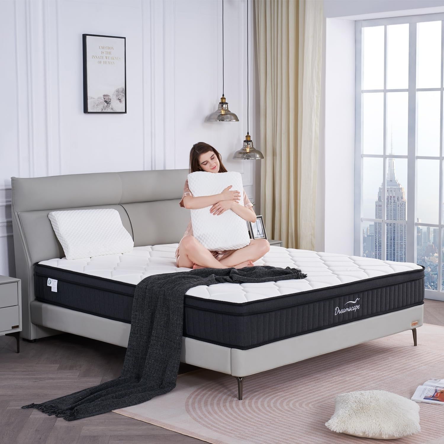 Memory Foam Hybrid Queen Mattress with Pocket Springs