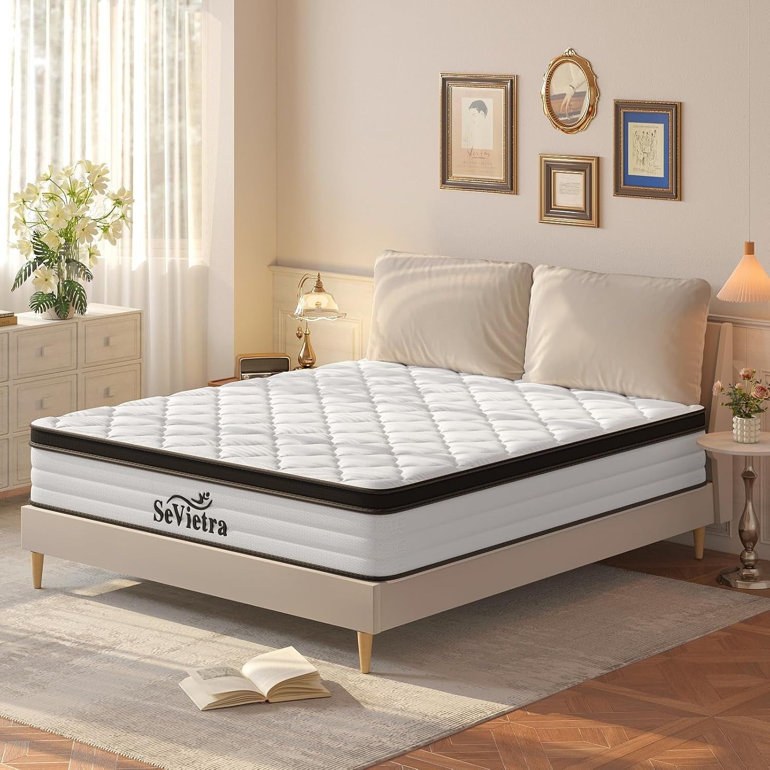 Queen Size Hybrid Mattress with Pressure Relief Comfort