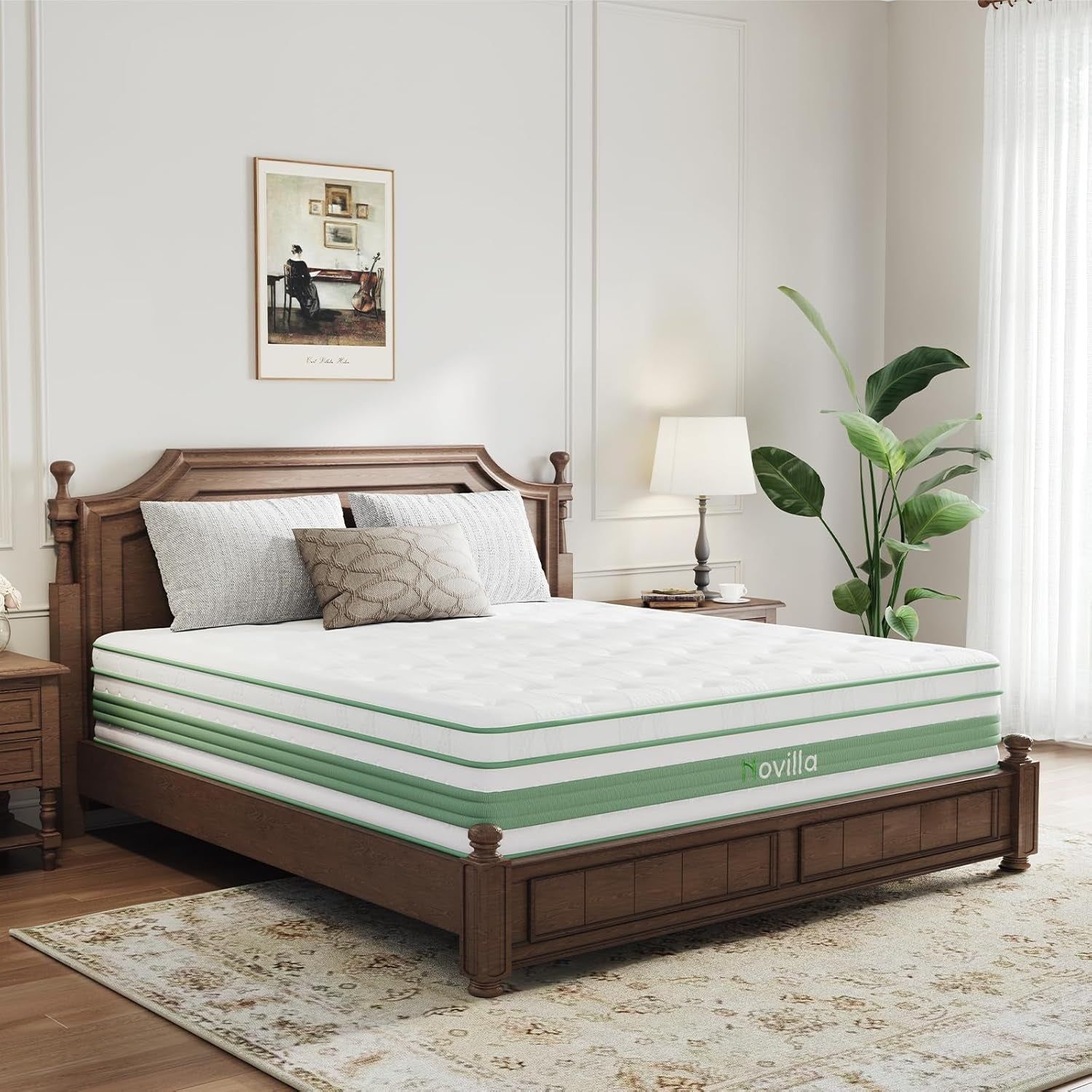 14 Inch Queen Hybrid Mattress with Motion Isolation