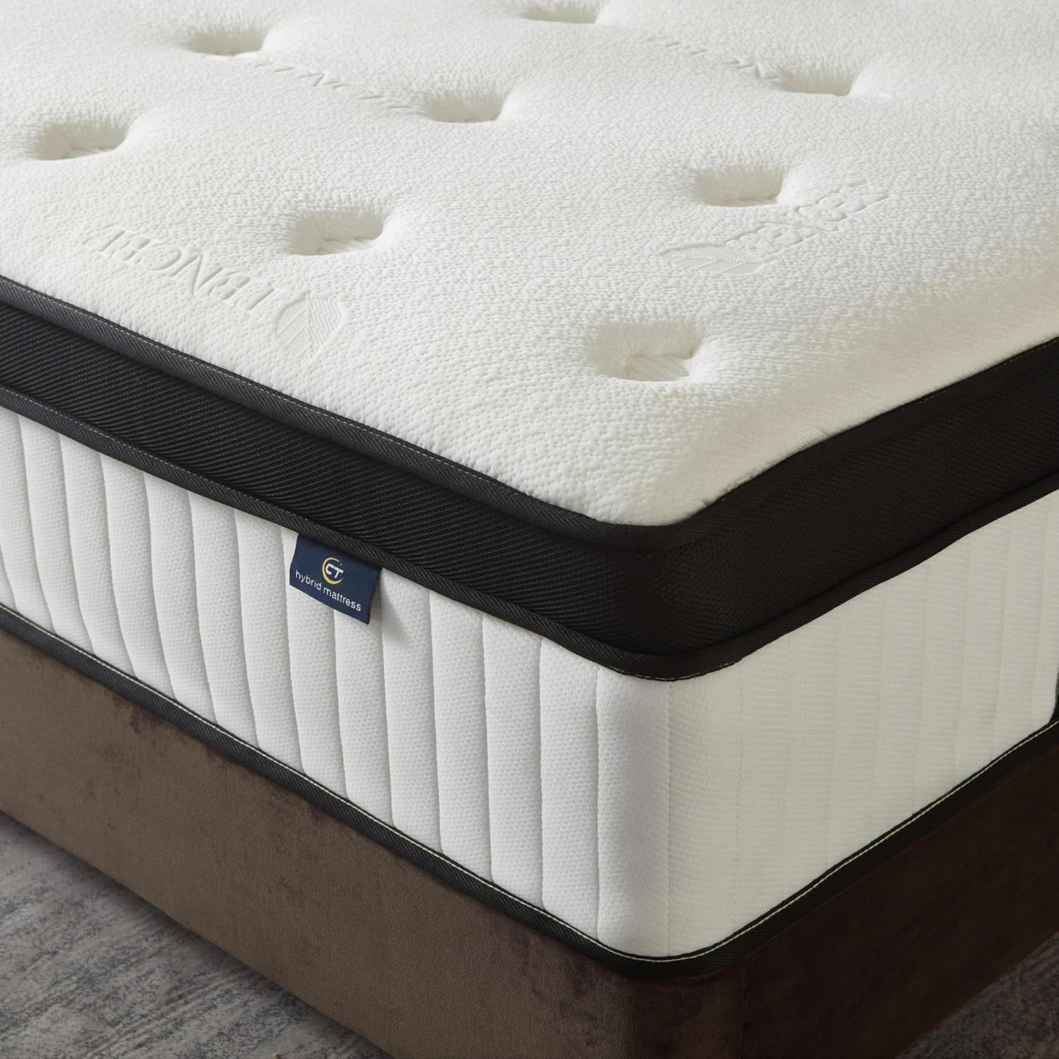 12 Inch Hybrid Mattress Soft Breathable Medium Firm Feel