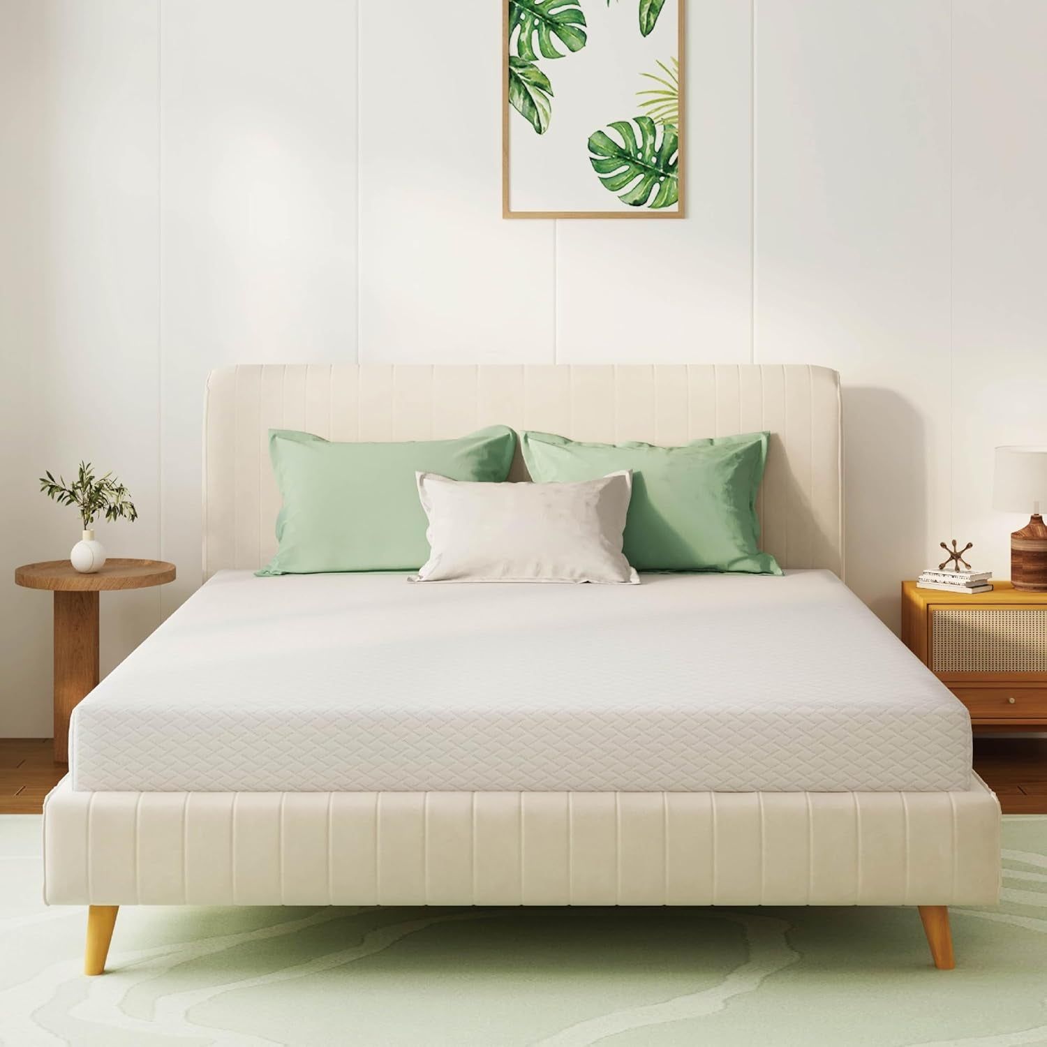 Full Size Green Tea Memory Foam Mattress Bed In Box