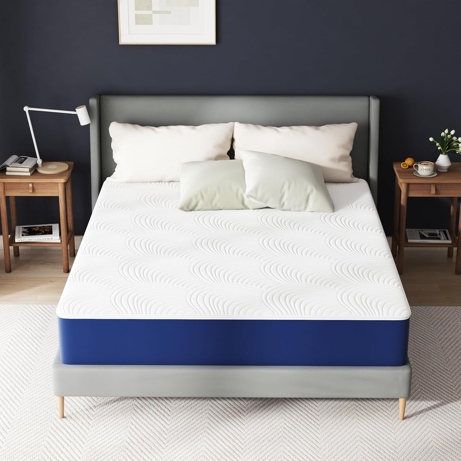 Cooling Memory Foam Full Mattress with Washable Cover