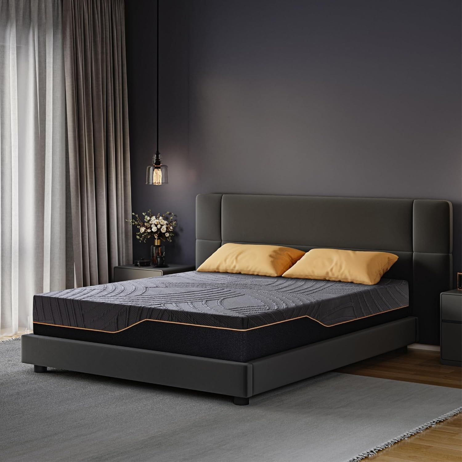 14 Inch Copper Infused Memory Foam Mattress in Box