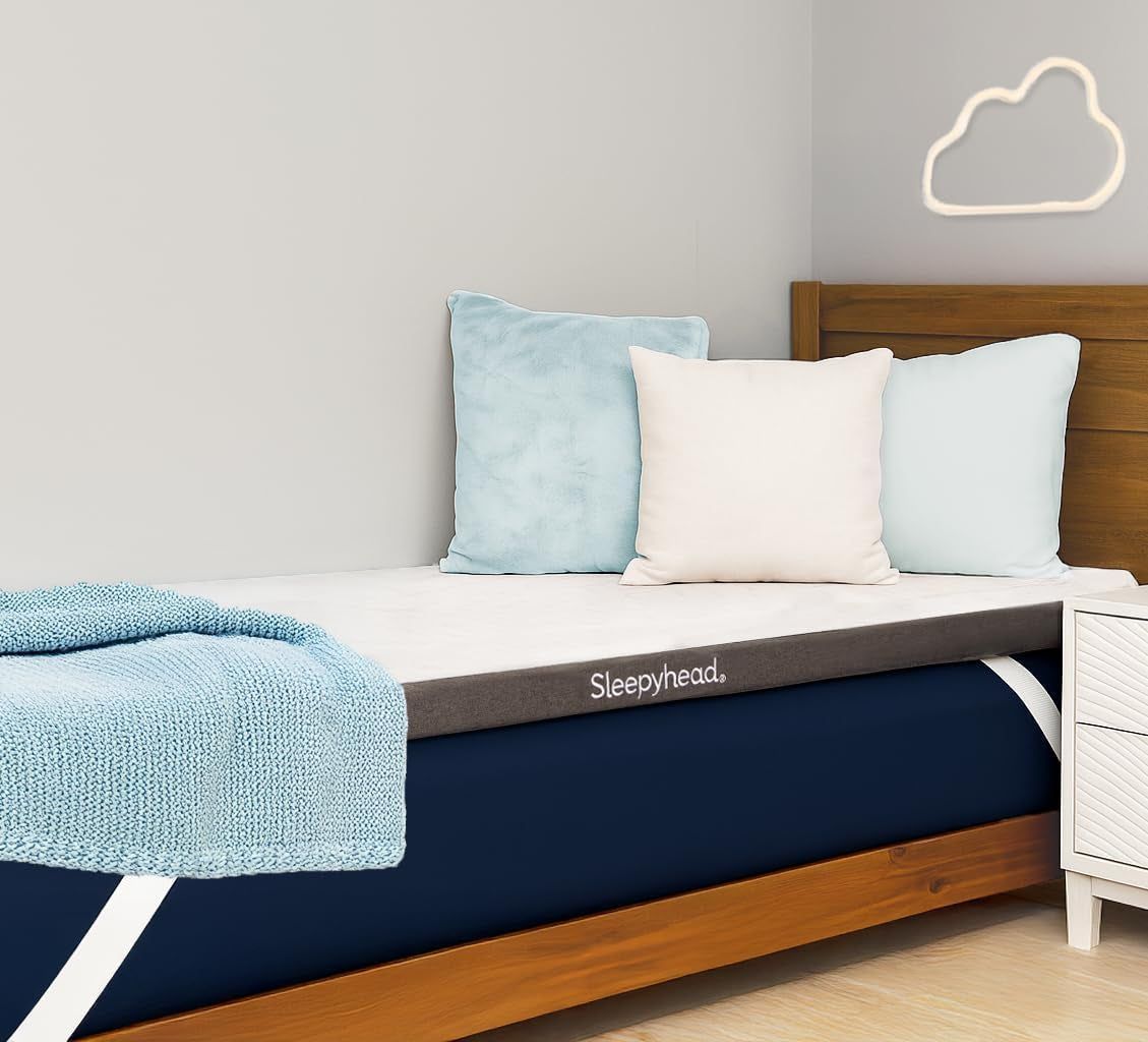 Twin XL 2 Inch Premium Gel Memory Foam Mattress Topper - Dorm Essentials for College Beds, Cooling, Washable Cover, Pressure Relief &amp; Support, Certipur-Us Certified