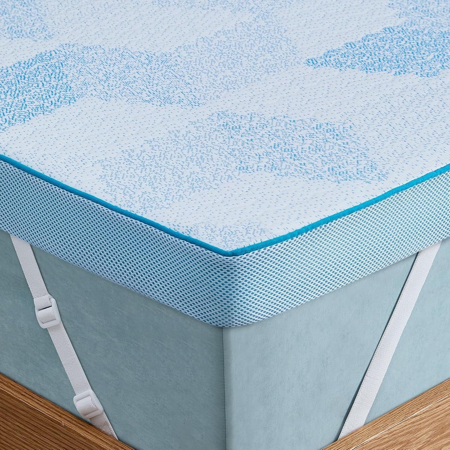 Firm Mattress Topper Queen - 3 Inch Cooling Memory Foam Bed Topper for Pressure Relief, Soft and Supportive, Non-Slip Design, Removable and Washable Cover, Certipur-Us Certified