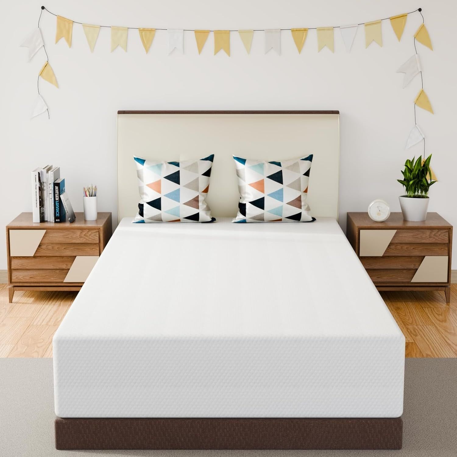 10Inch Twin Mattress, Gel Memory Foam with No Odor, Medium-Firm, Bed in a Box, Fiberglass Free, Pressure Relief, Certipur-Us