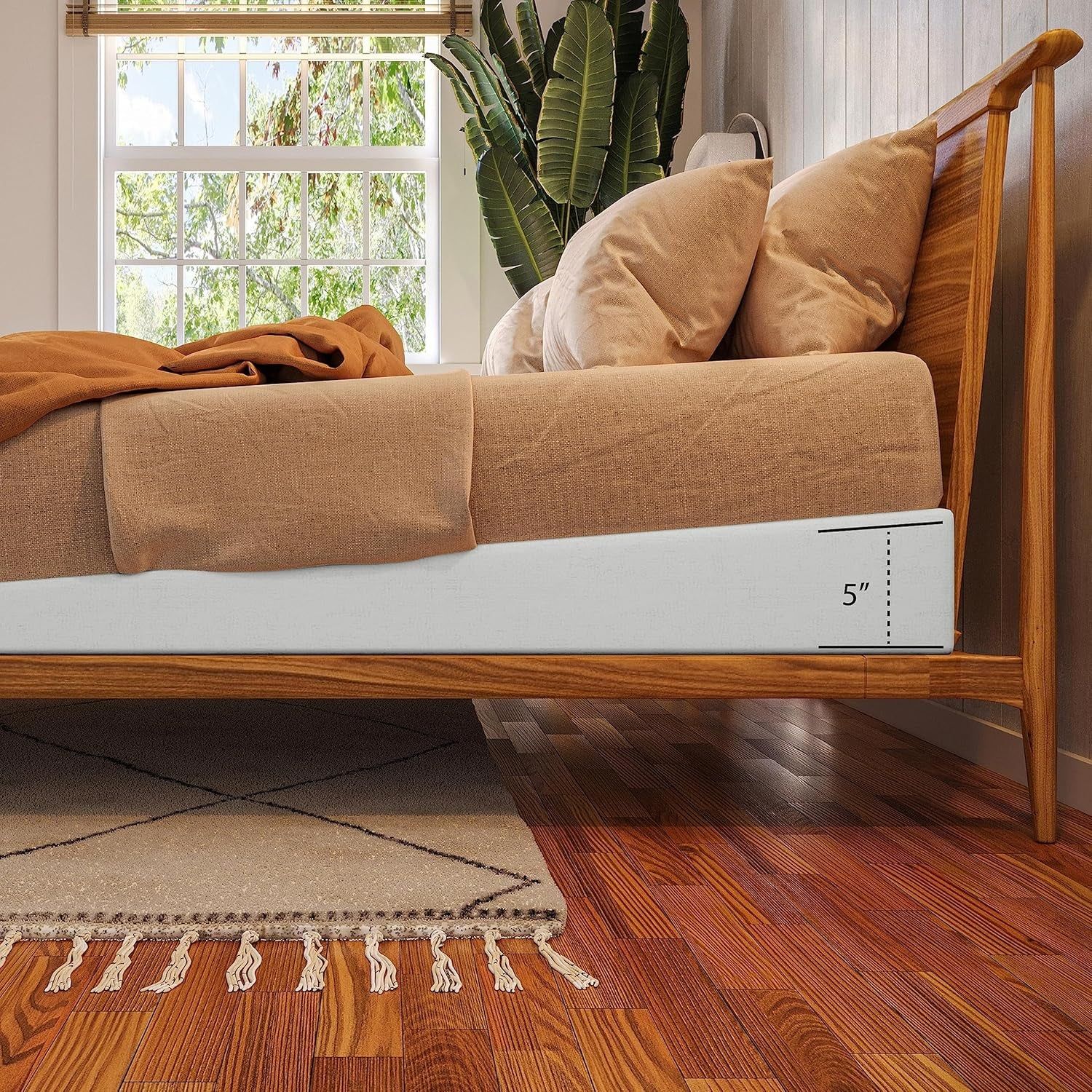 Mattress Elevator - 5-Inch Size - Gentle Incline under Mattress Support, 5&quot;, Queen