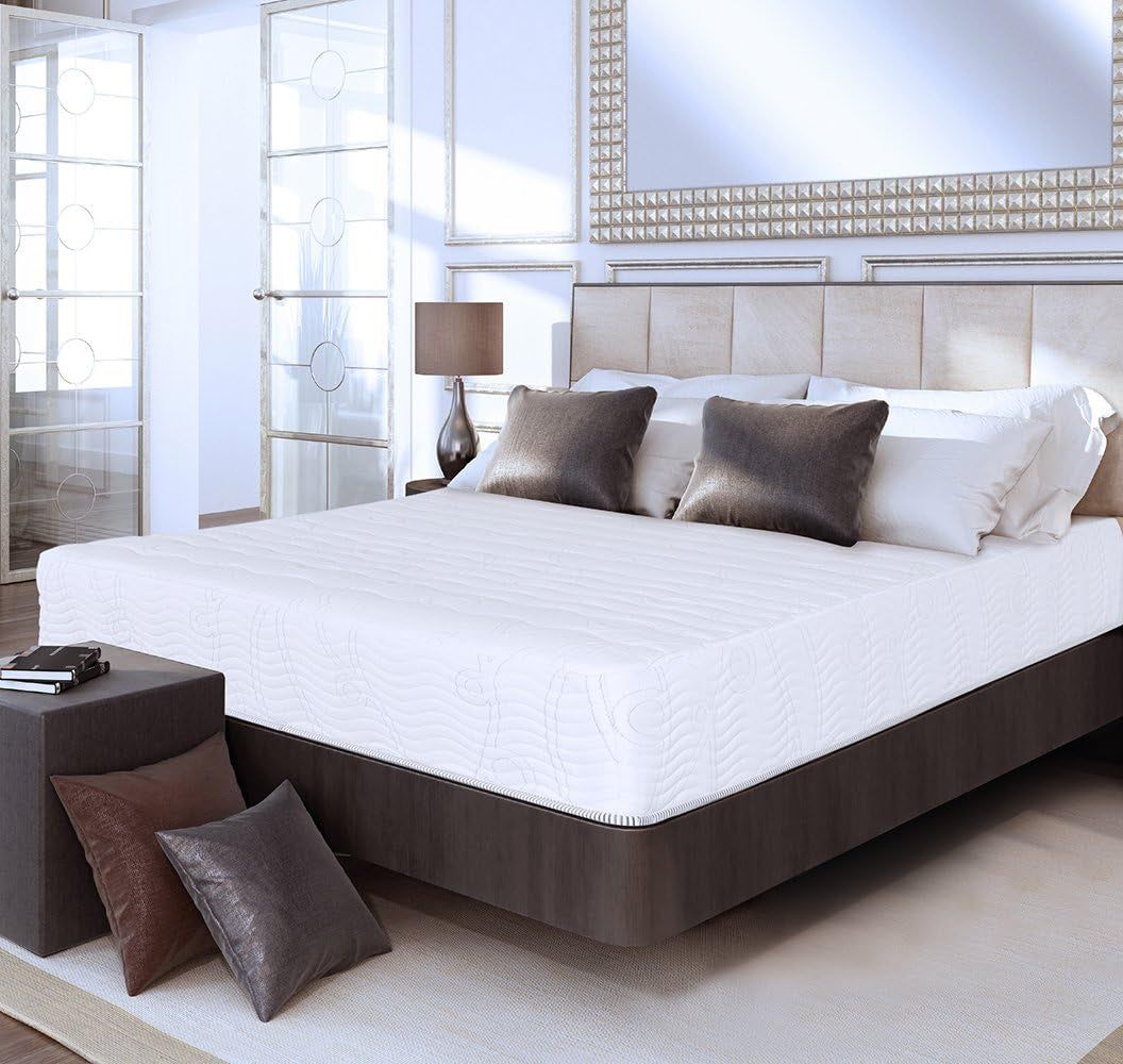 Queen Mattress, 10 Inch Support Cloud Hybrid Mattress, Gel Infused Memory Foam, Pocket Spring for Support and Pressure Relief, Certipur-Us Certified, Bed-In-A-Box, Soft, Queen Size