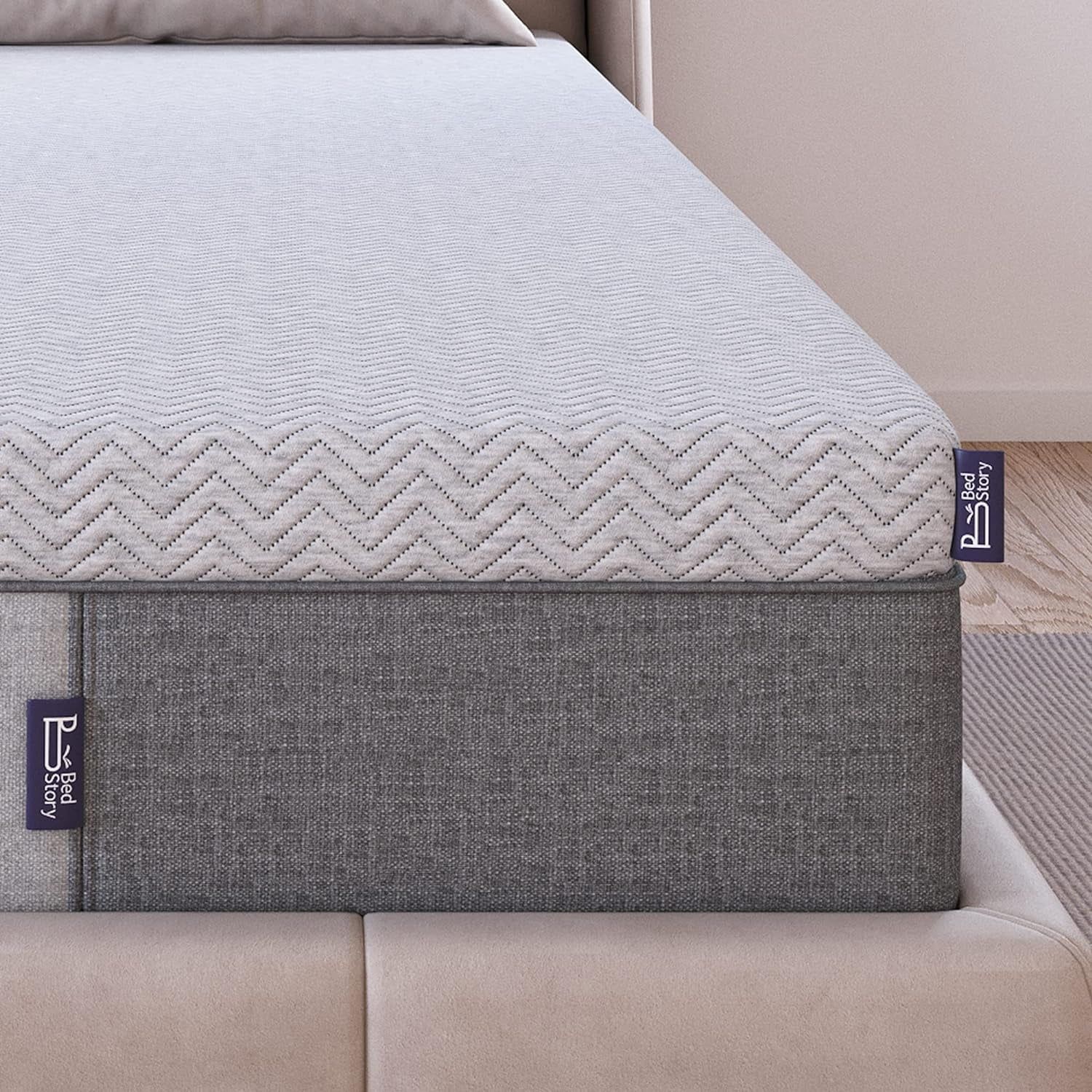 Firm Mattress Topper 3 Inch Queen Size - Extra Firm Memory Foam Bed Topper for Pain Relief - Copper Gel Bamboo Charcoal Green Tea Infused Cooling Mattress Pad - Certipur-Us Certified