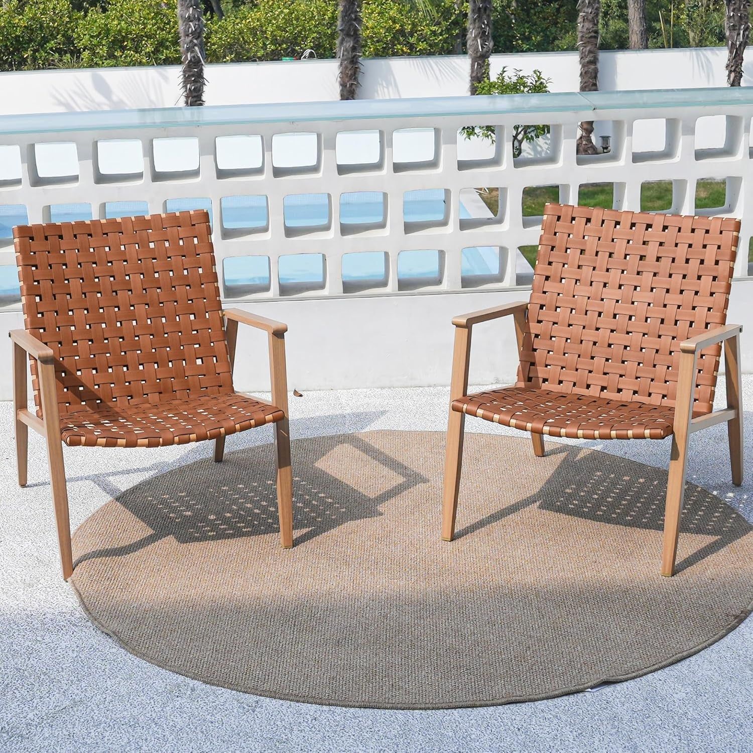 Durable Outdoor Chairs Set for Patio and Garden