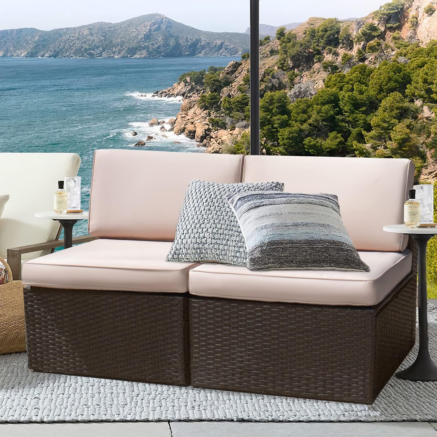 All-Weather Outdoor Sectional Sofa Set for Comfort