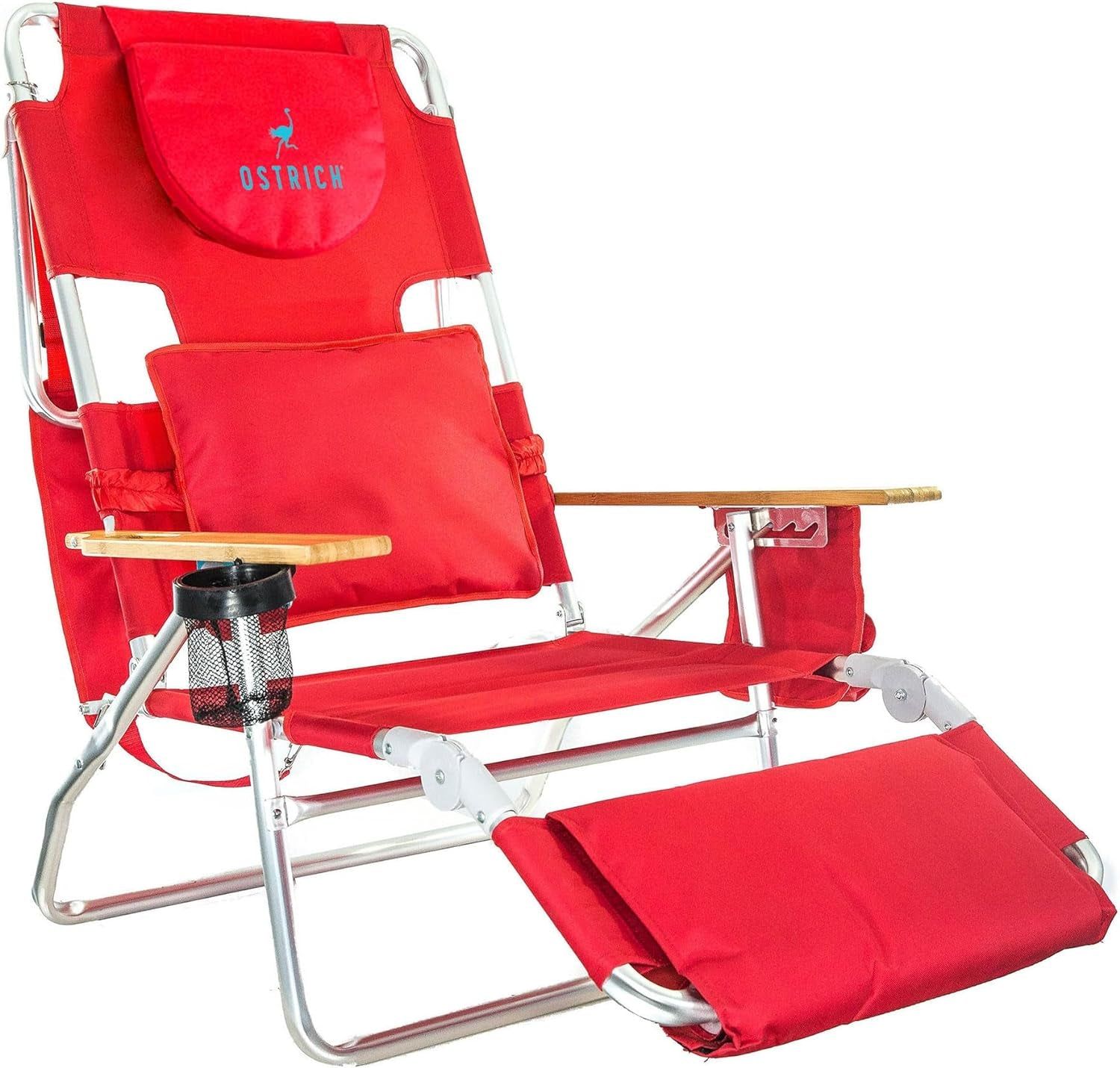 Deluxe Lightweight Reclining Lounge Chair with Footrest