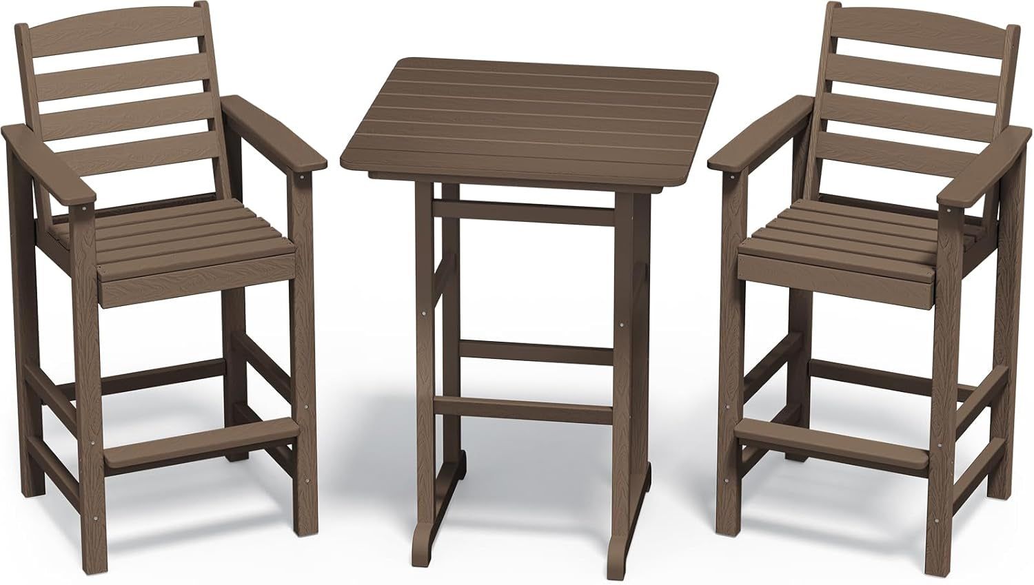 Adirondack Outdoor Patio Bar Set with Tall Chairs