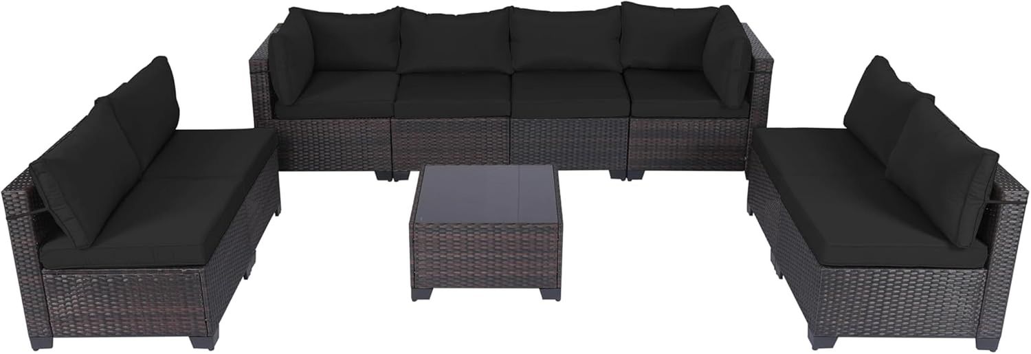 Durable Rattan Patio Furniture Set With Comfortable Cushions