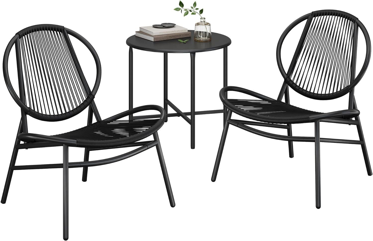 Comfortable Outdoor Patio Furniture Set with Acapulco Chairs