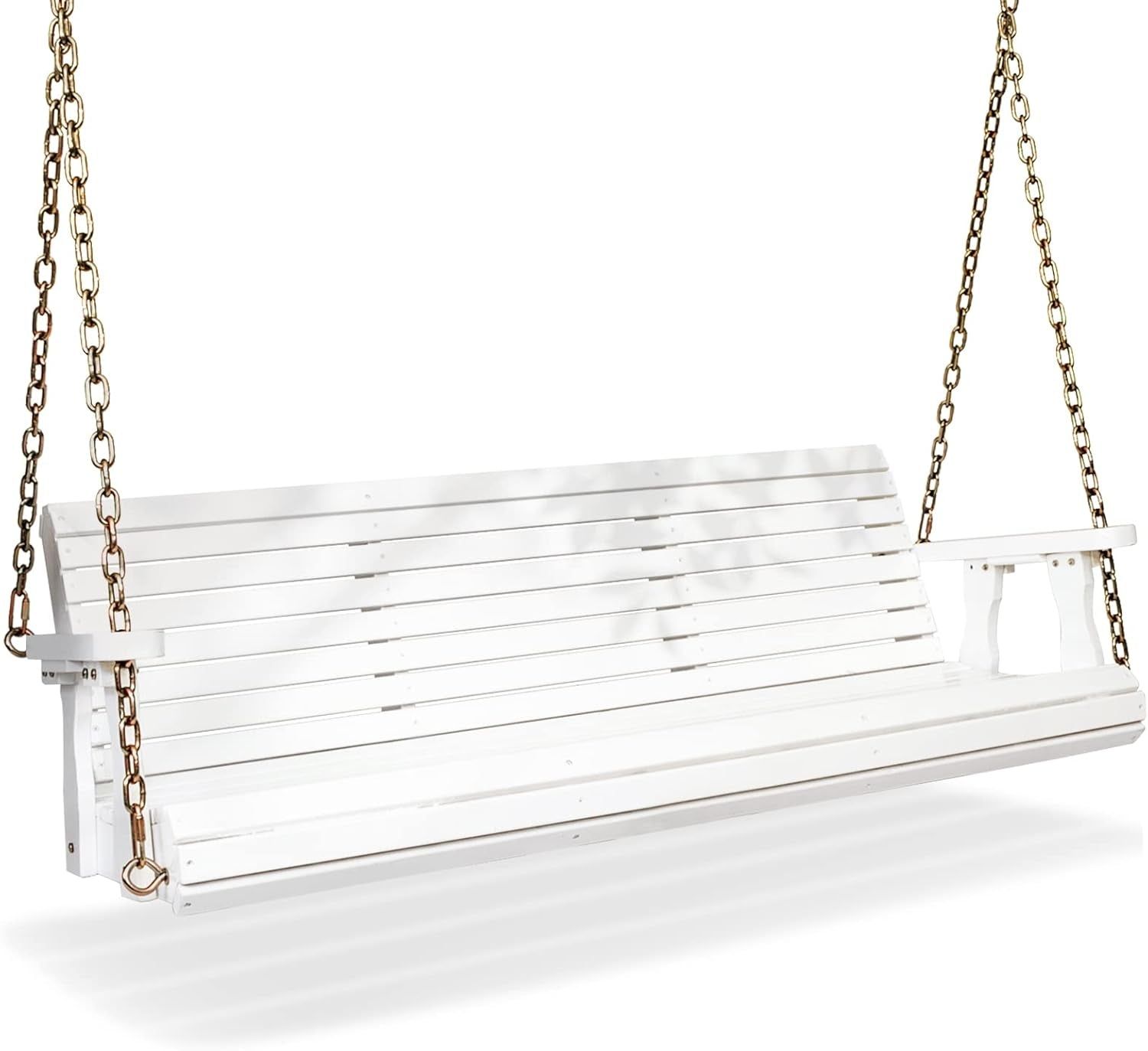 Heavy Duty Wooden Porch Swing with Adjustable Chains