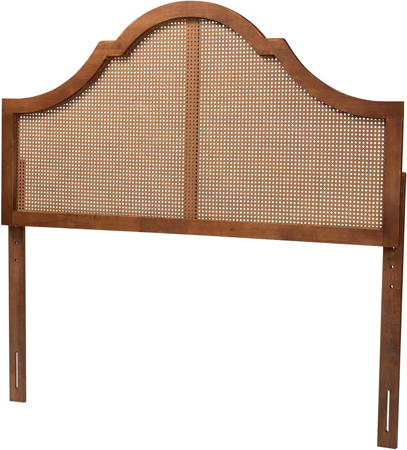 Elegant Ash Walnut Queen Headboard with Adjustable Height