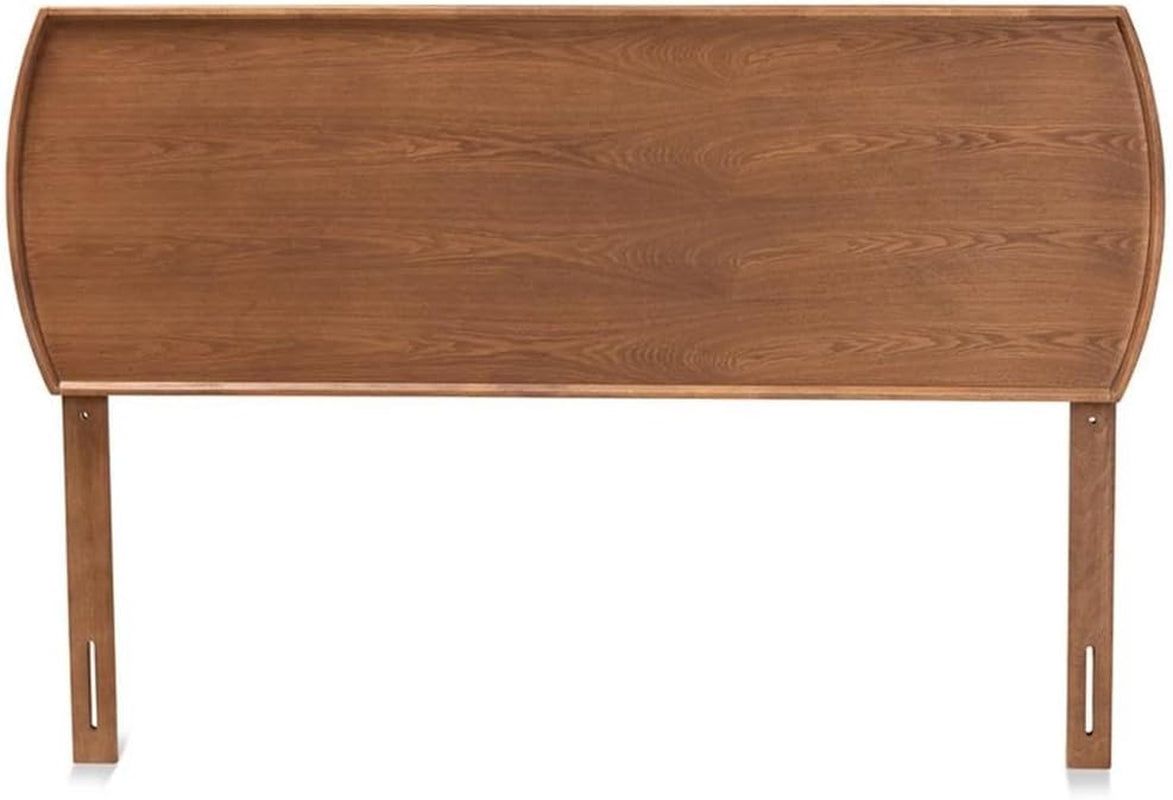 Mid-Century Modern King Size Wood Headboard Ash Walnut