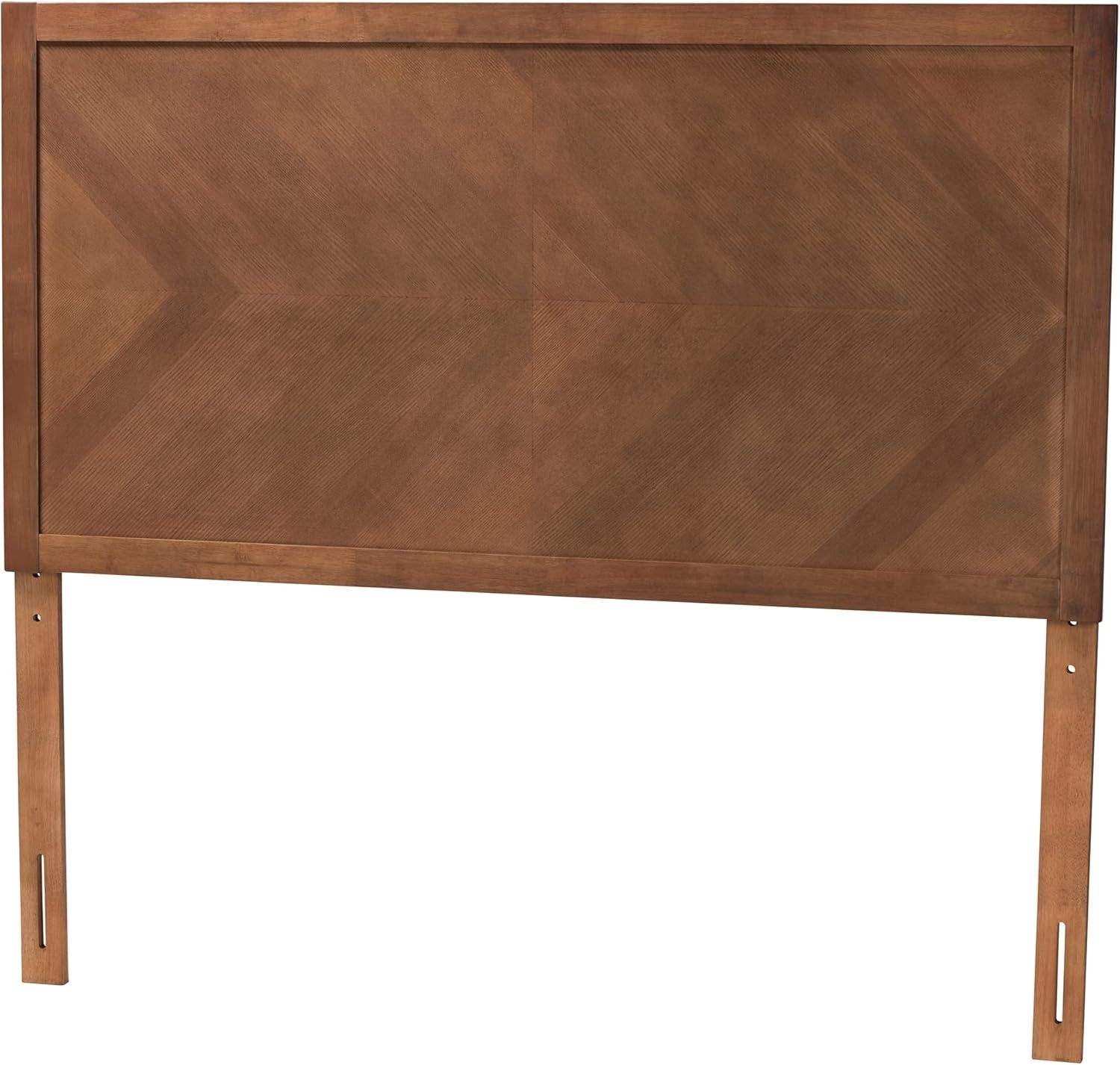 Classic Ash Walnut Queen Headboard with Adjustable Height