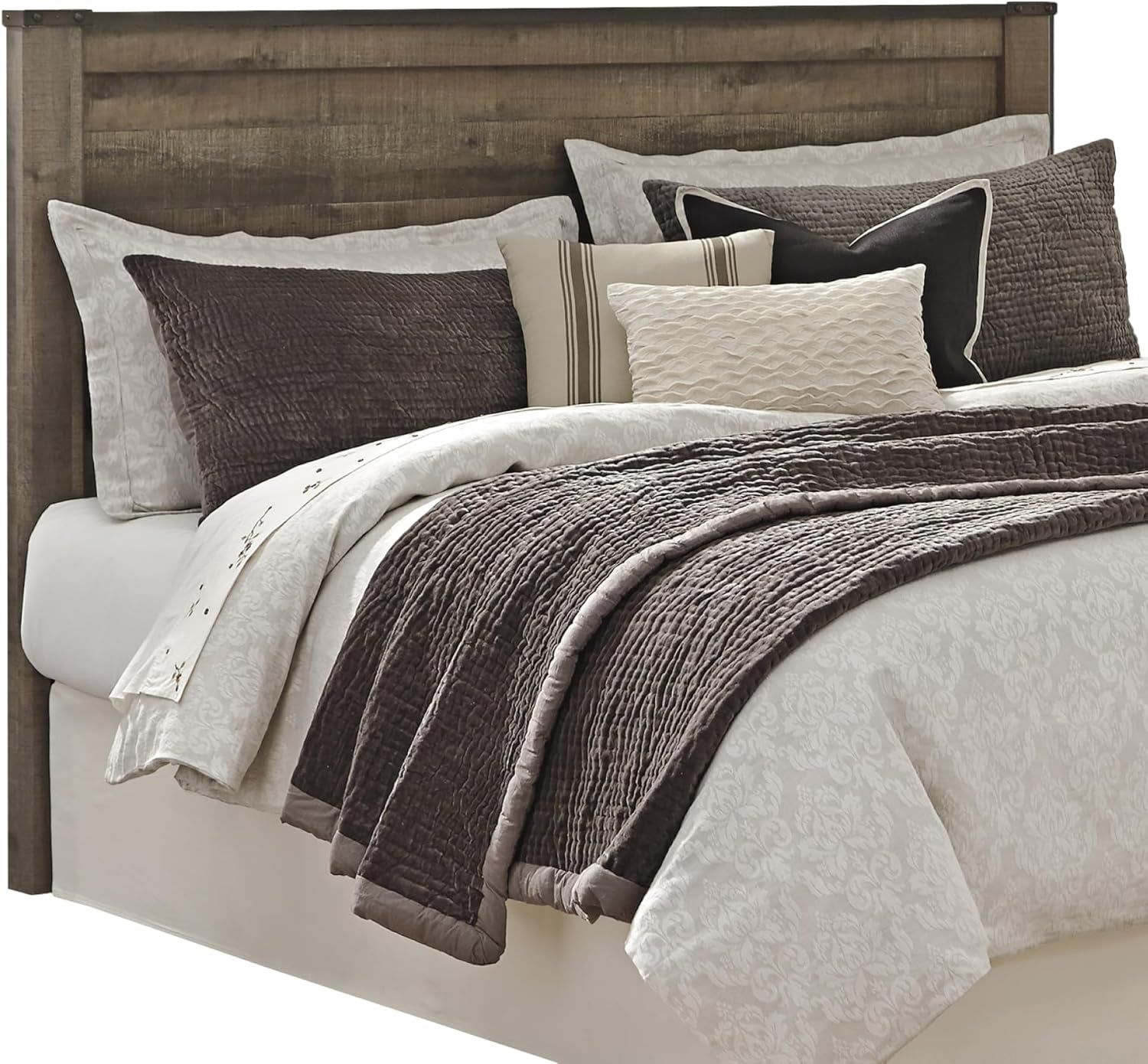 Rustic King Headboard with Charming Plank Details
