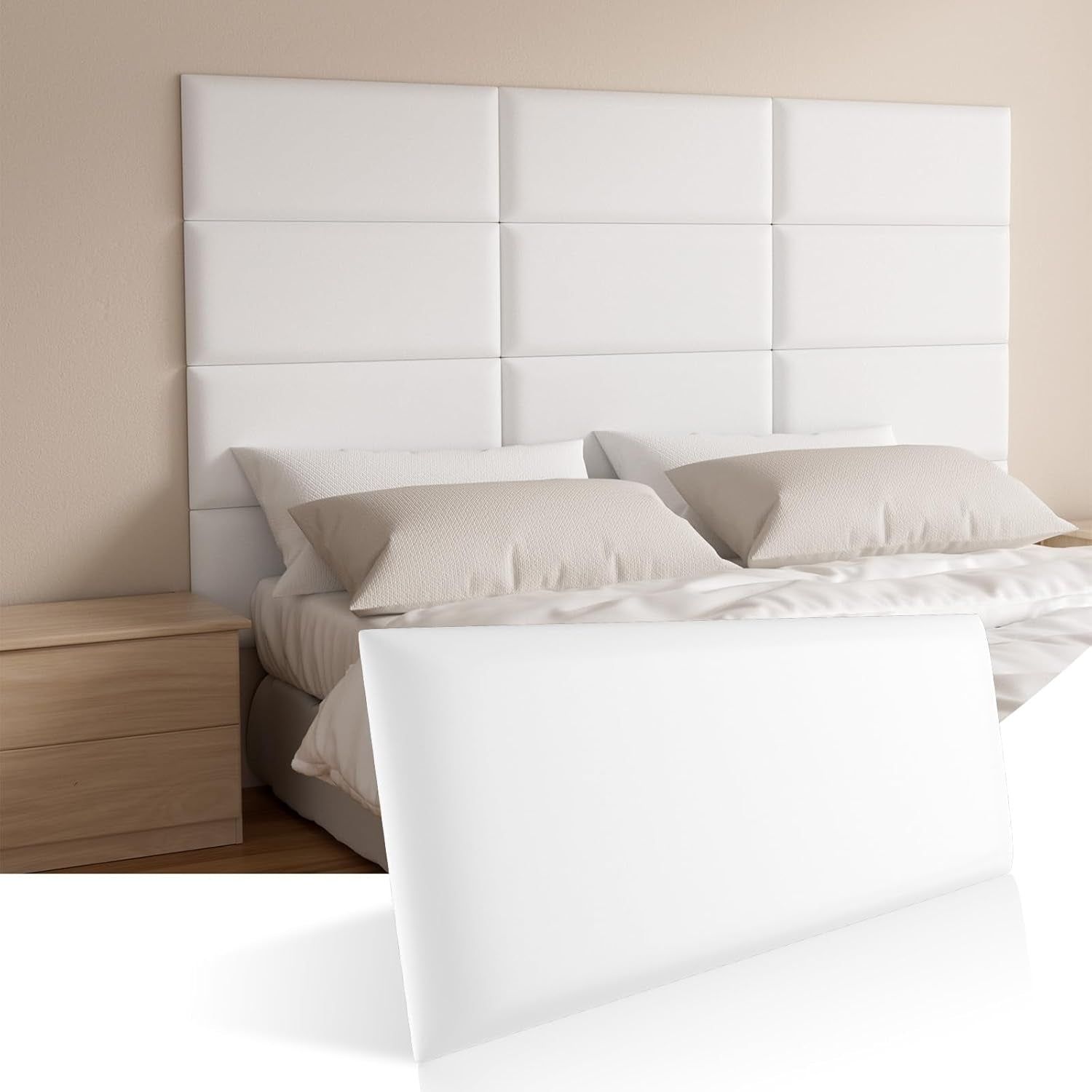 Self-Adhesive 3D Upholstered Wall Panels for Bedrooms