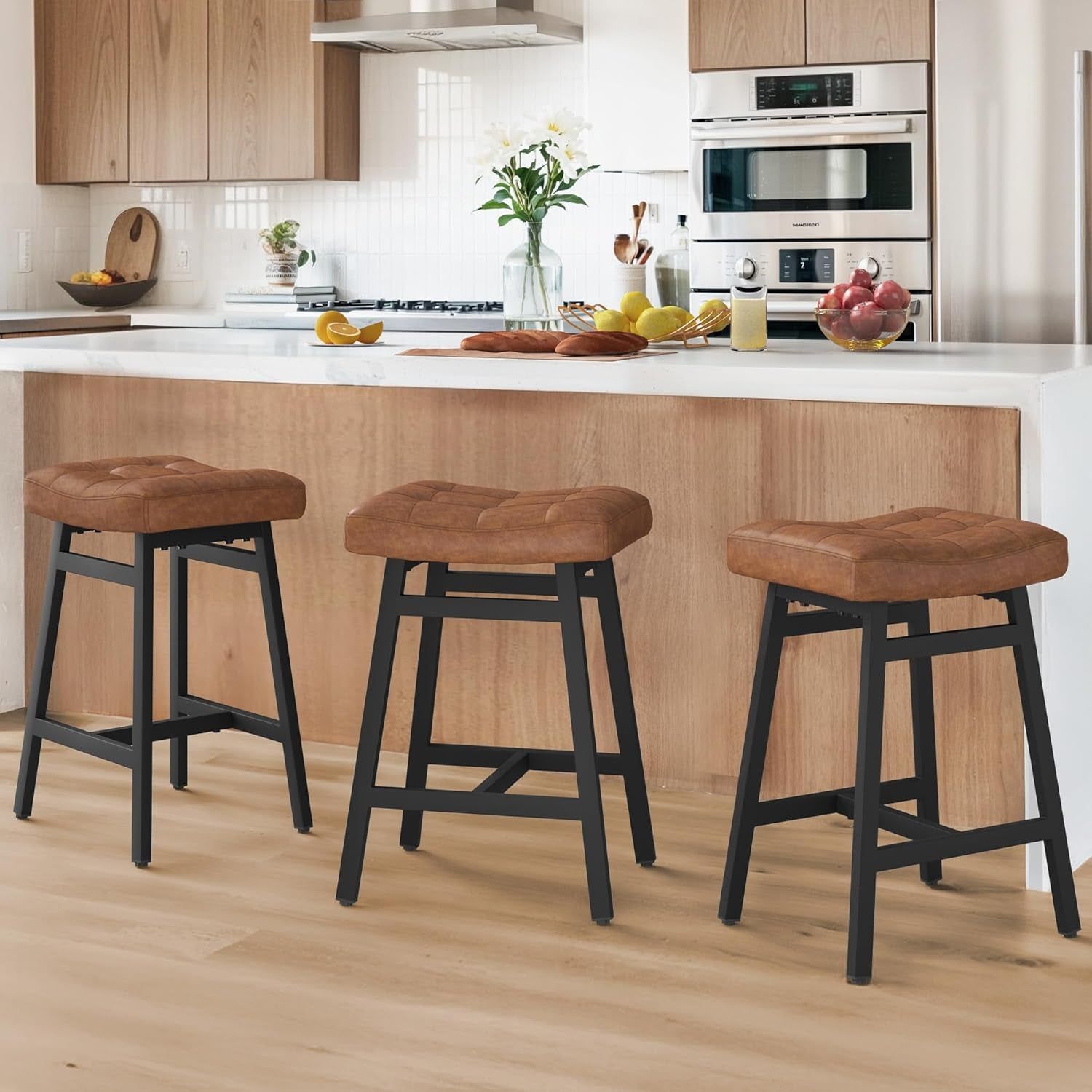 Stylish Counter Height Bar Stools Set of Three