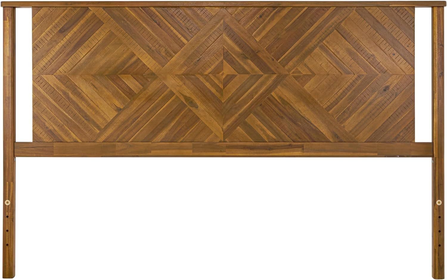 Rustic Solid Acacia King Headboard Easy Assembly